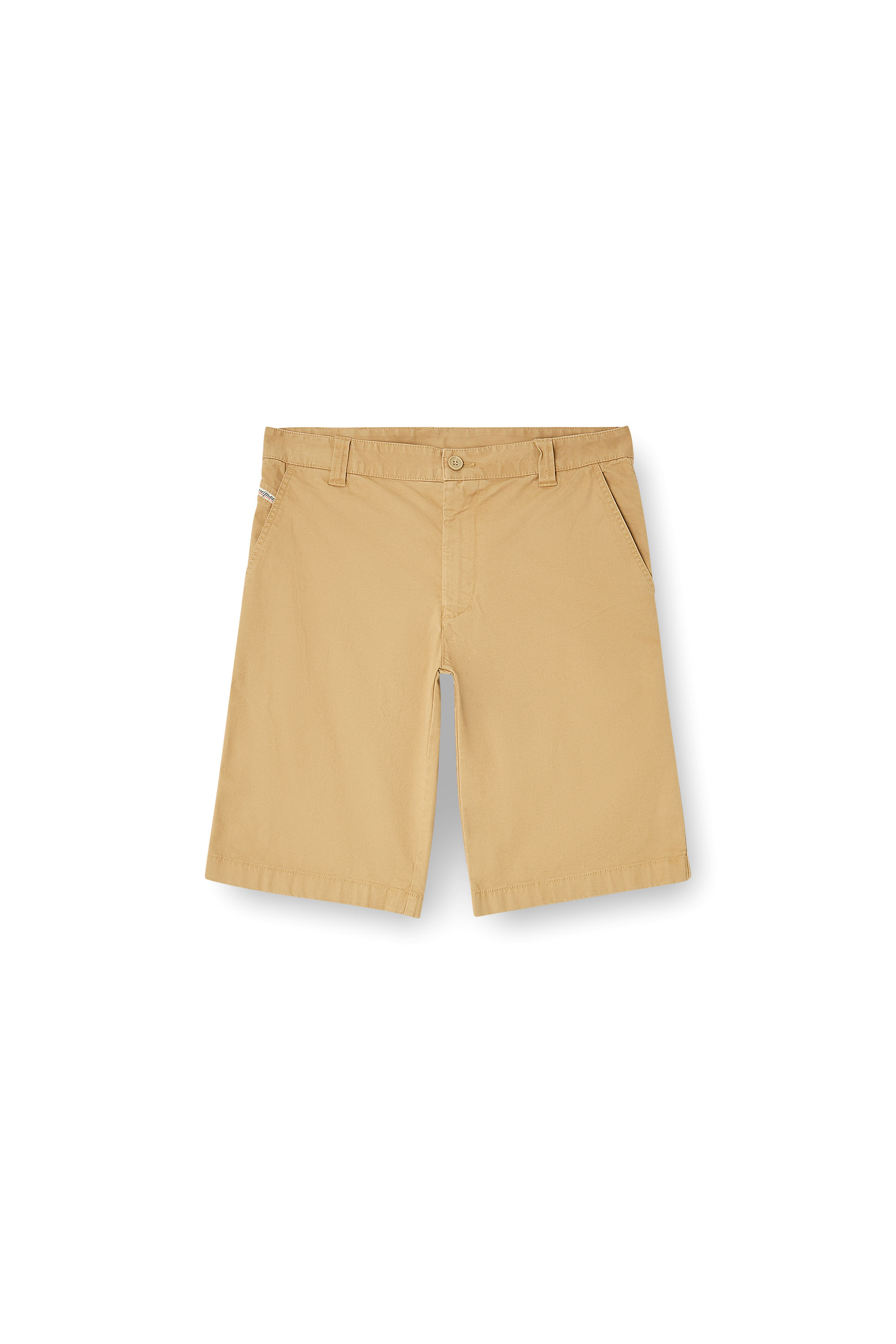 Diesel - P-DEFINE-SHORT-EPCH, Man's Stonewash cotton shorts in Beige - 2