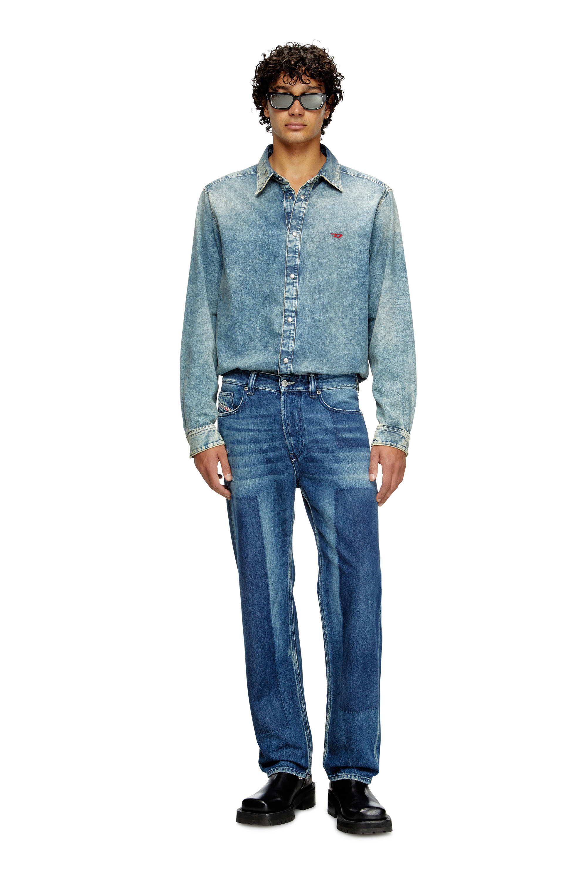 Diesel - Herren Regular Jeans 2024 D-Macs 09M52, Dunkelblau - 2