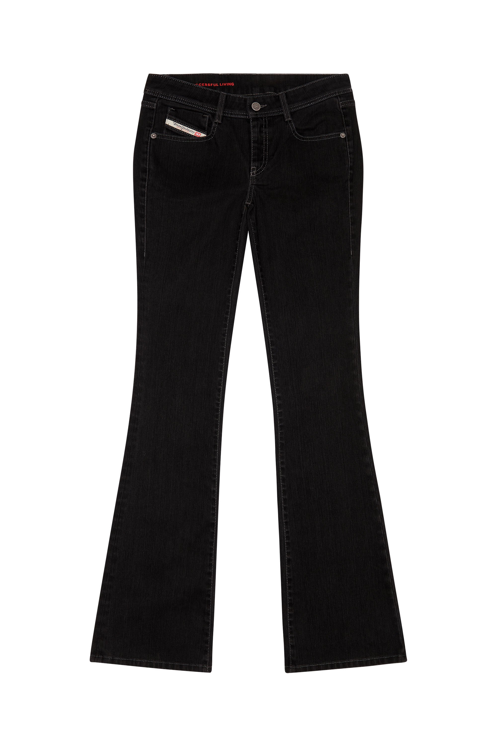 1969 D-EBBEY 0IHAO Bootcut and Flare Jeans, Schwarz/Dunkelgrau - Jeans