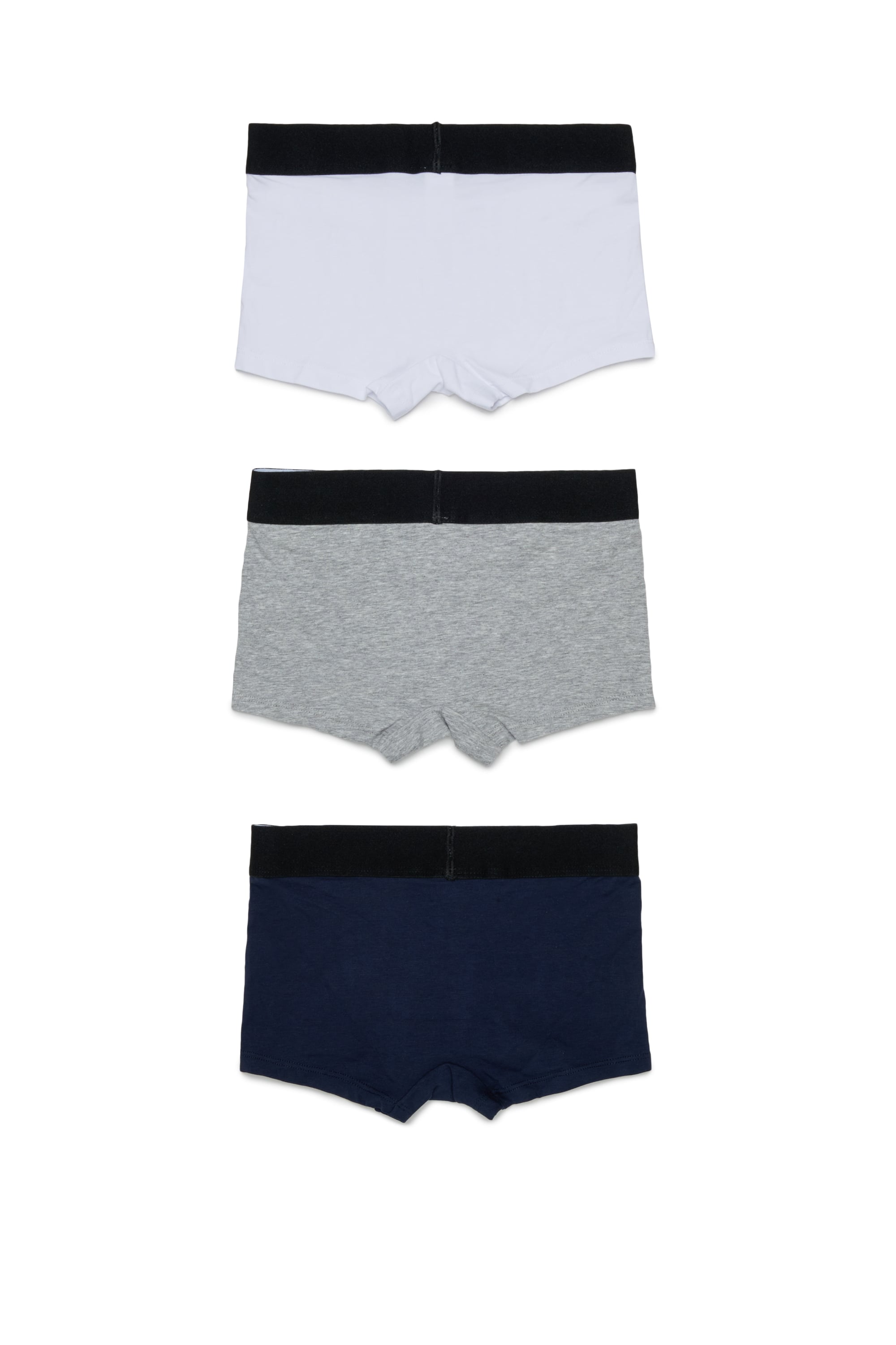 Diesel - UM-UMILLOTRIPACK-DD, Herren 3er-Pack Boxershorts aus stretch-baumwolle in Grau/Schwarz - 2