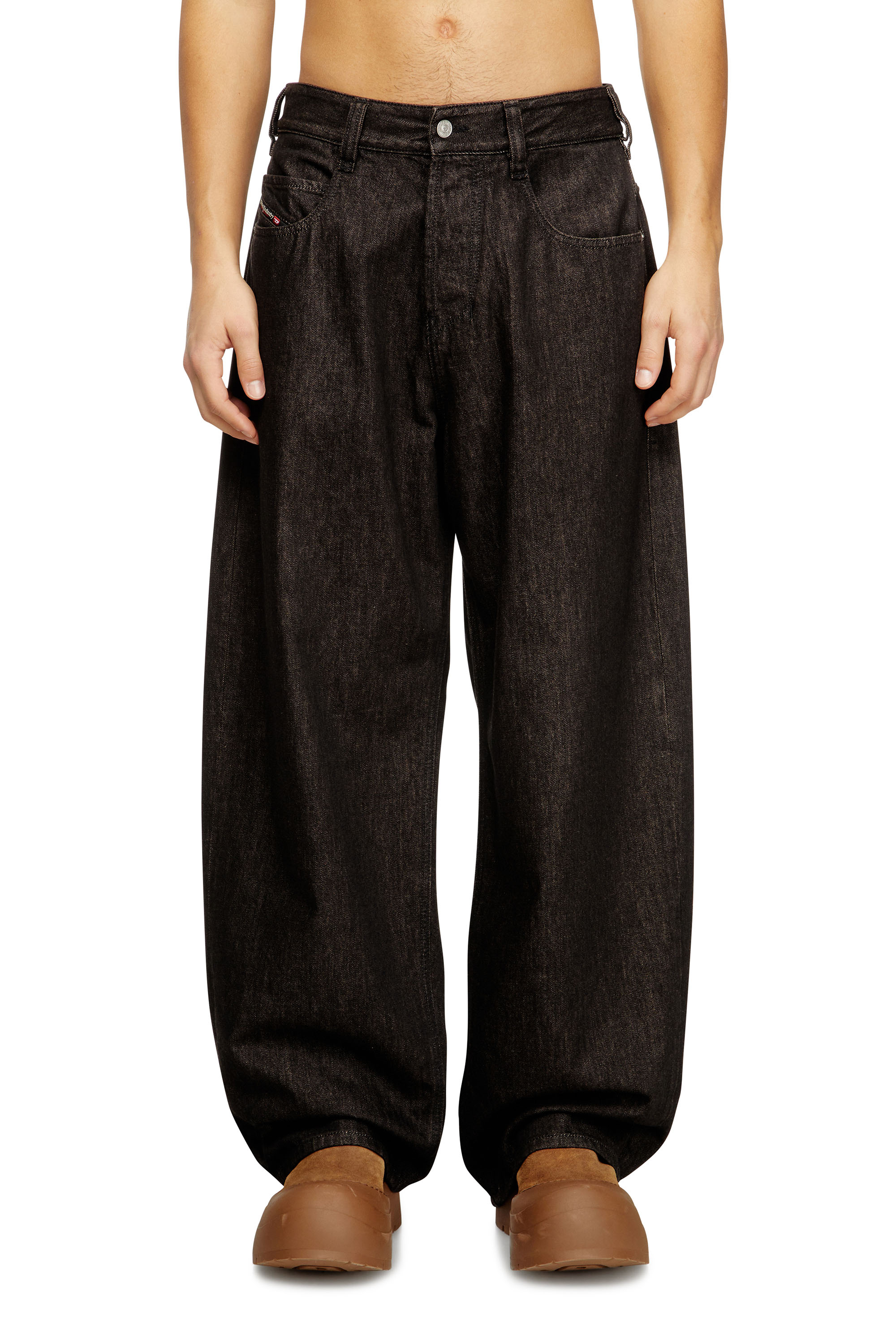 Diesel - Unisex Relaxed Jeans 1997 D-Enim 09N25, Schwarz/Dunkelgrau - 1