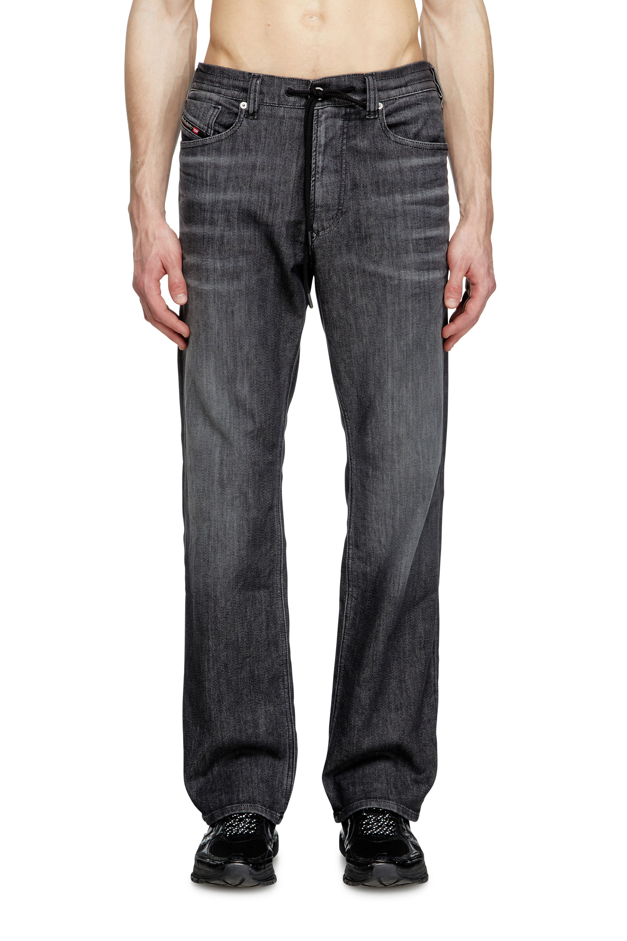 Diesel - Herren Relaxed 2080 D-Reel Joggjeans® 09M66, Schwarz/Dunkelgrau - 1