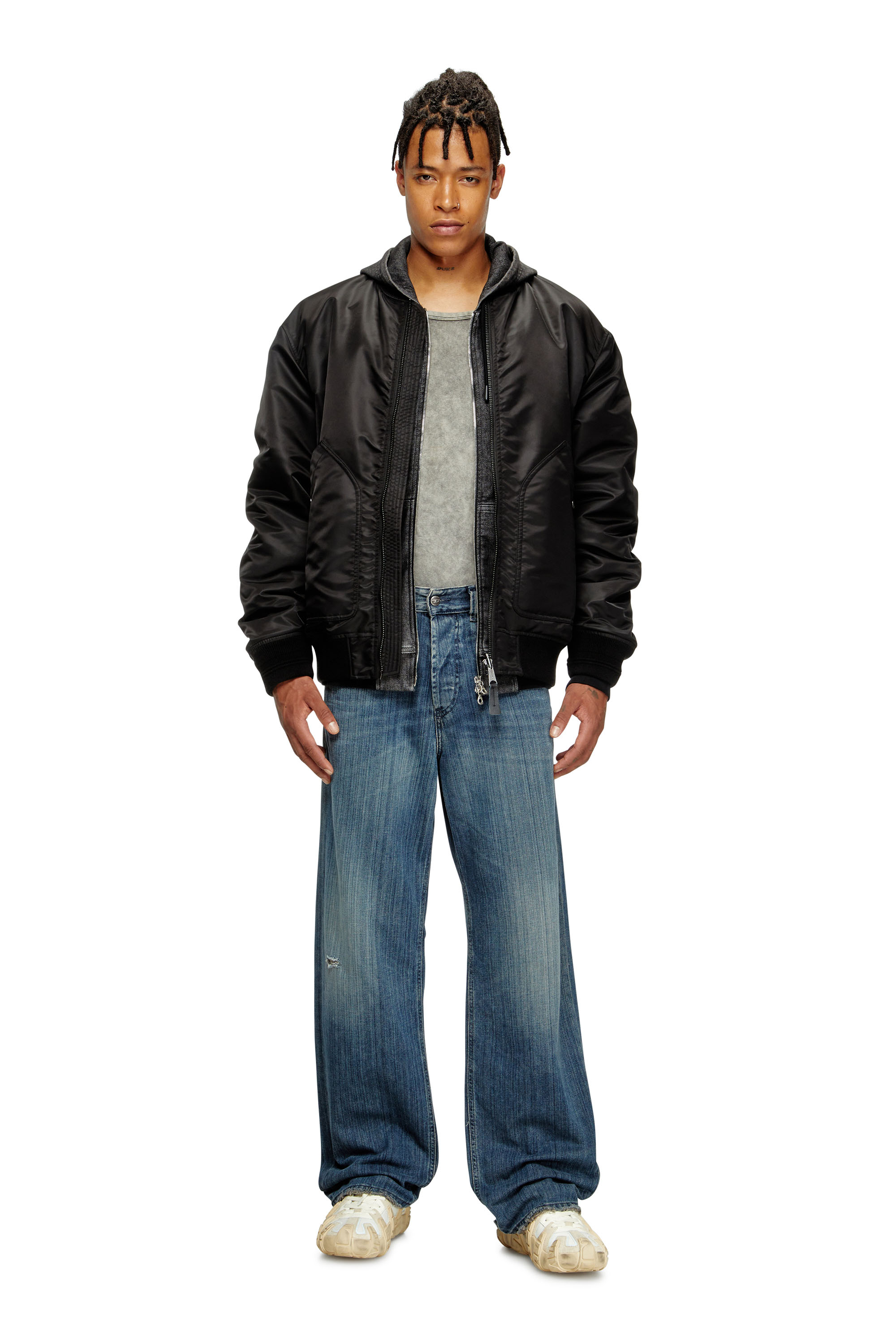 Diesel - Herren Relaxed Jeans 2001 D-Macro 09M09, Dunkelblau - 1