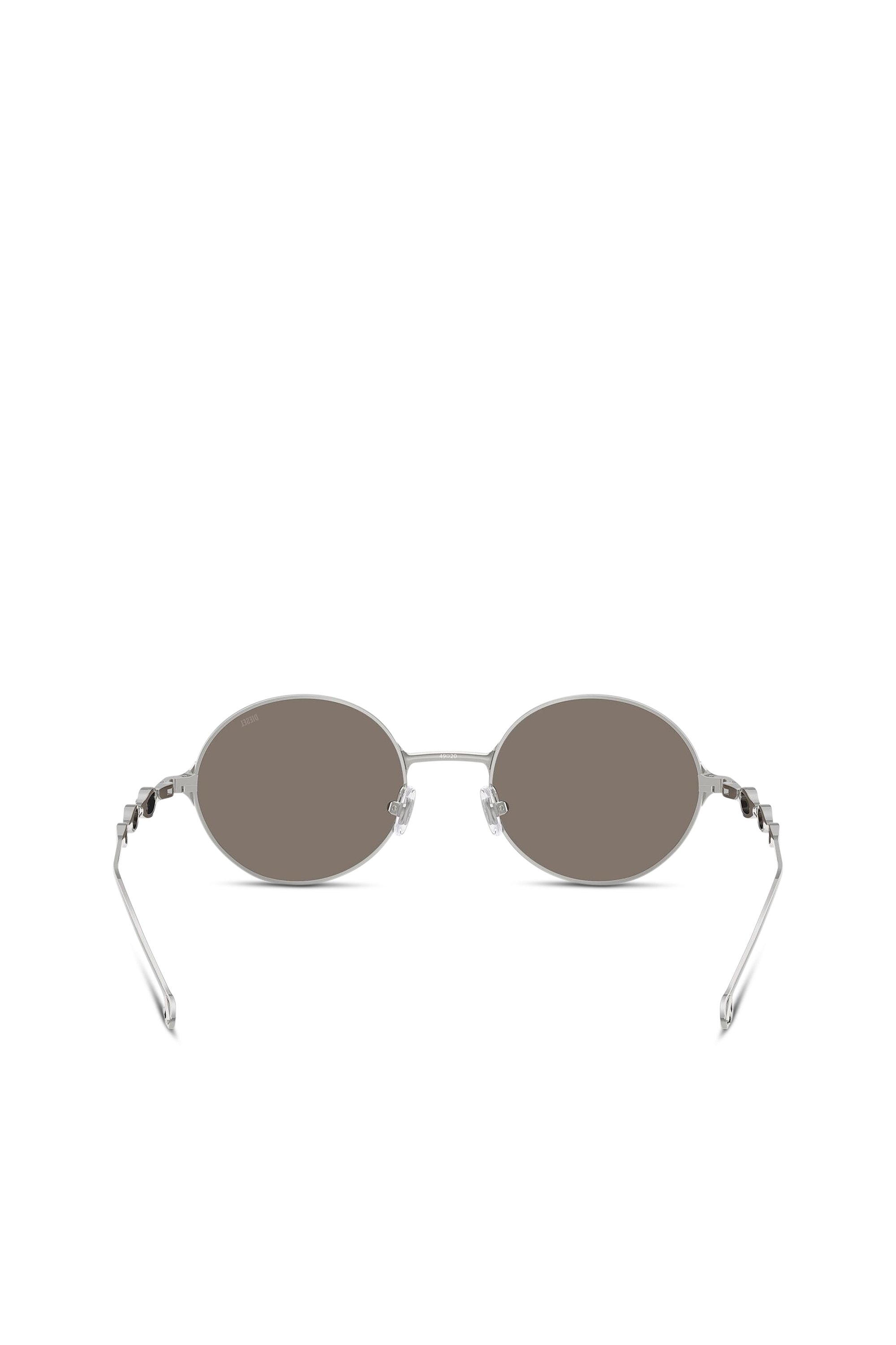 Diesel - 0DL1008, Unisex's Square sunglasses in Silver - 3