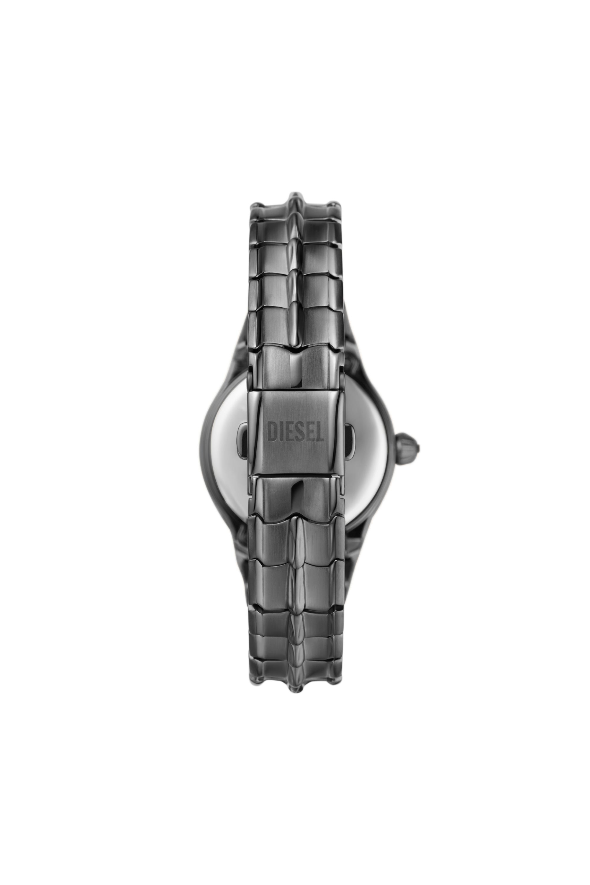 Diesel - DZ5603, Damen Vert Armbanduhr aus metallgrauem Edelstahl mit drei Zeigern in Grau - Image 2