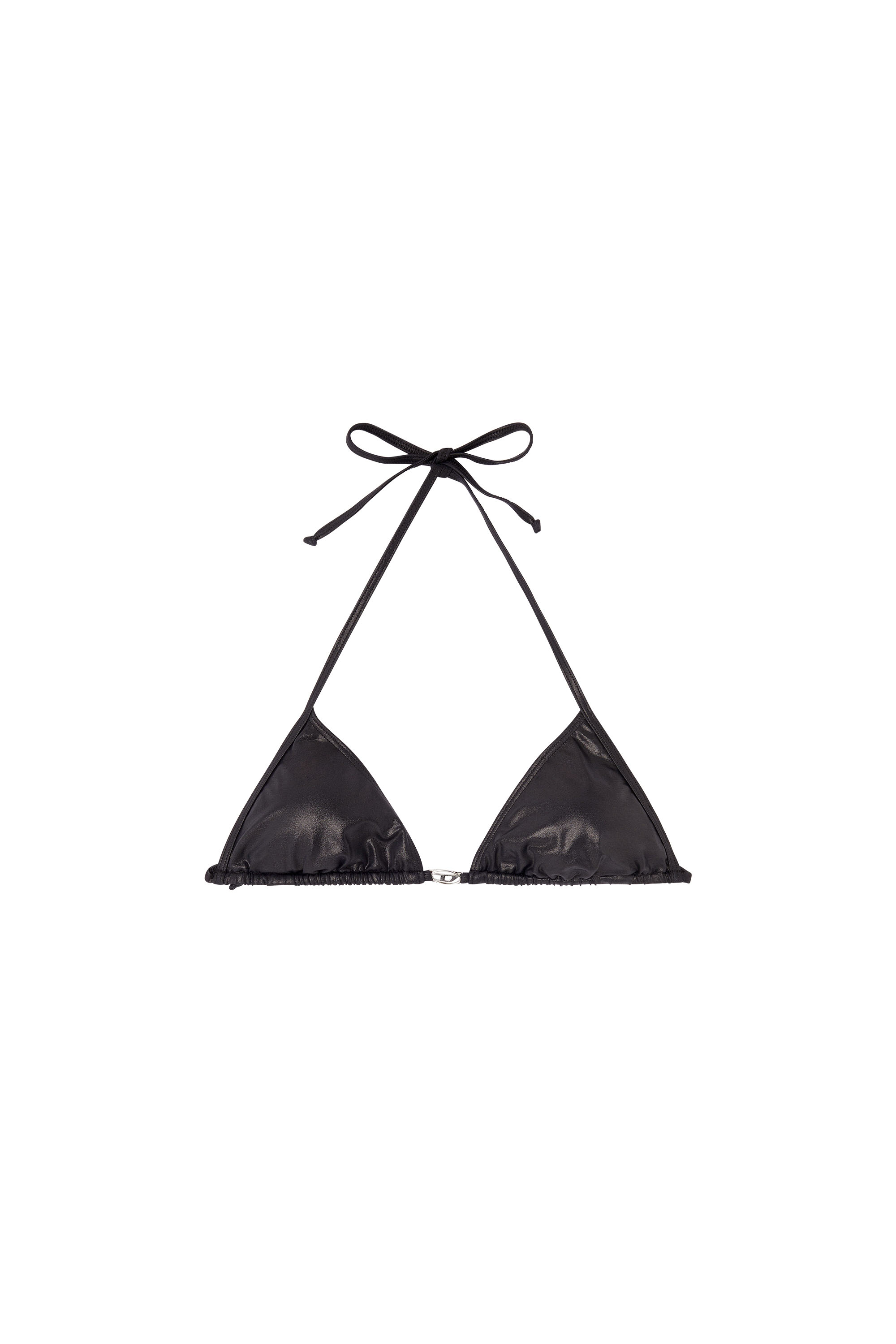 Diesel - ELETTRA-DNM, Damen Dreieck-Bikini-Top aus schimmerndem Stoff in null - 4