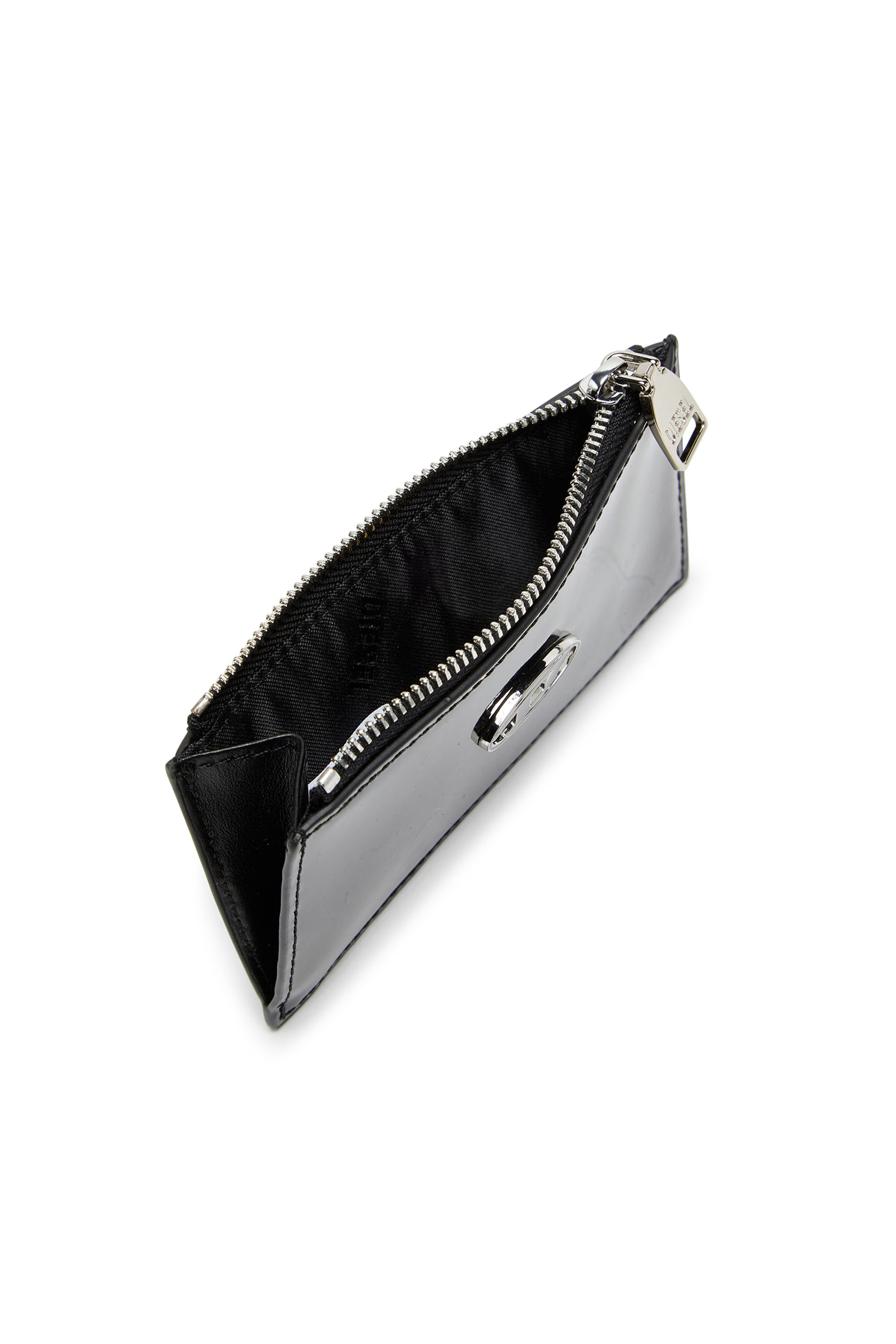 Diesel - PLAY CARD HOLDER III, Damen Kartenetui aus glänzendem Leder in Schwarz - 3