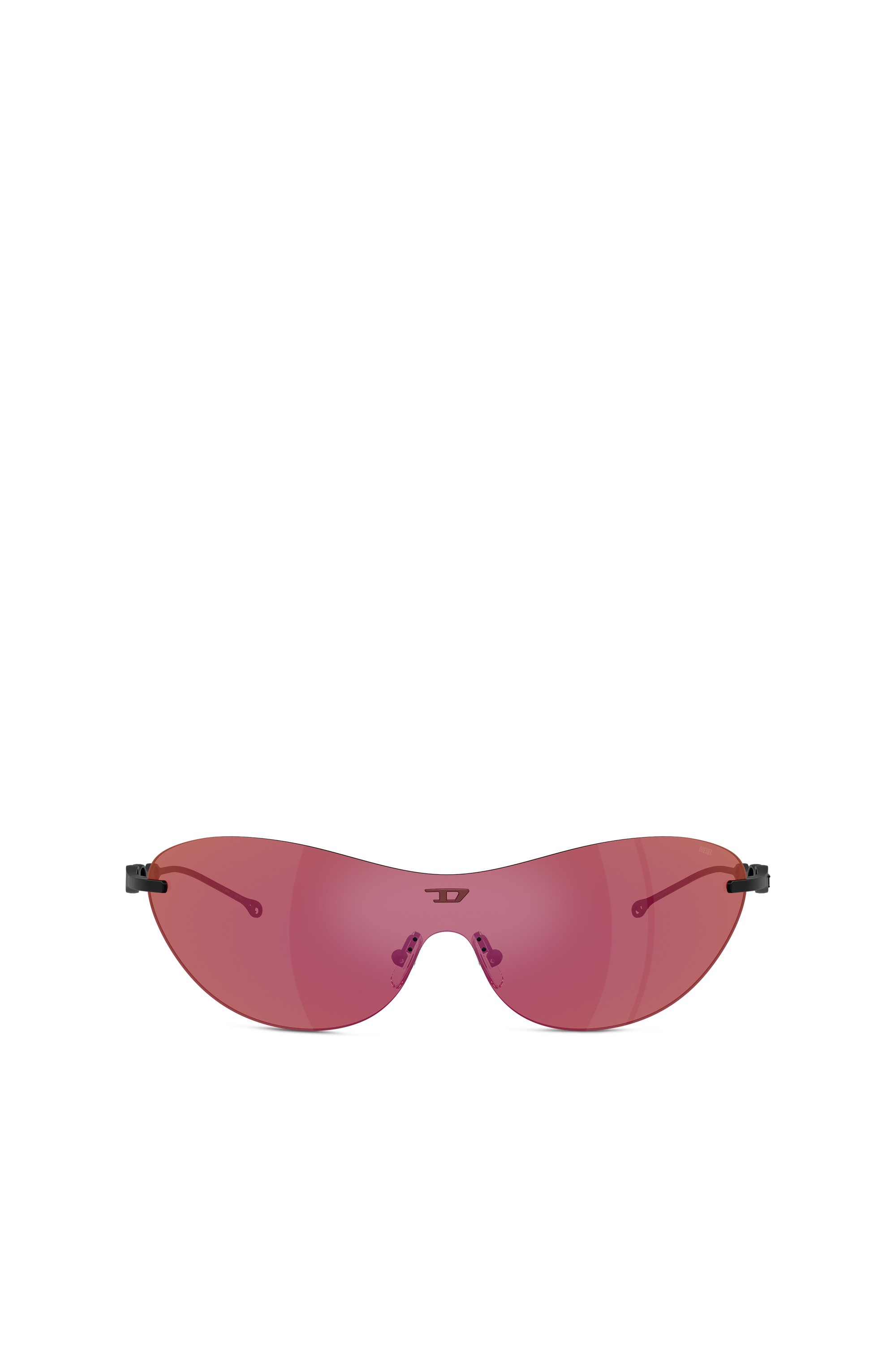 Diesel - 0DL1006 SIZE 35, Unisex Ovale Sonnenbrille in Dunkelviolett - 1