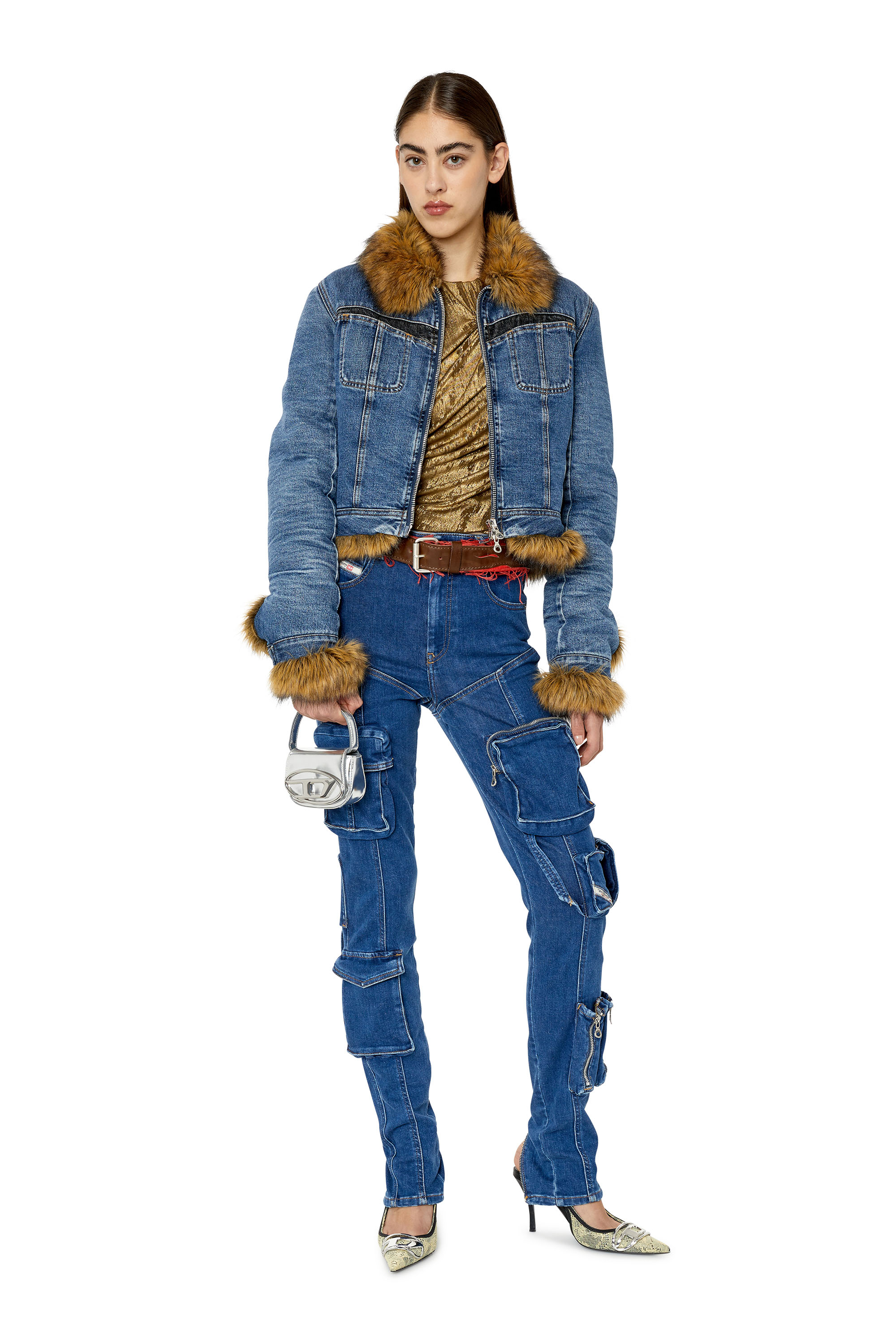Diesel - Super skinny Jeans 1984 Slandy-High 09F28, Dunkelblau - Image 5