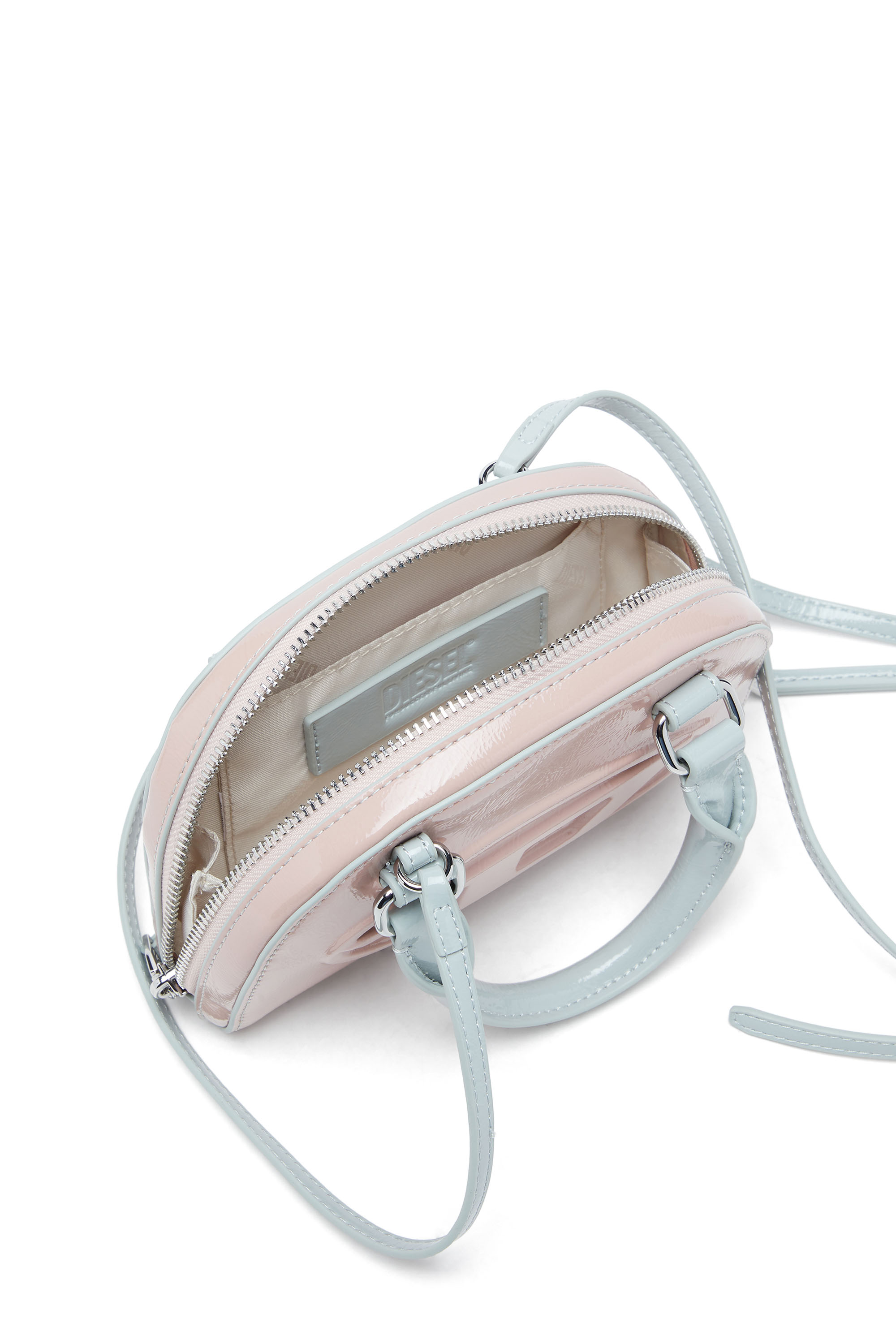 Diesel - 1DR DOME CROSSBODY XS, Damen 1DR Dome-Mini Umhängetasche mit Naplak-Effekt in Rosa - 3