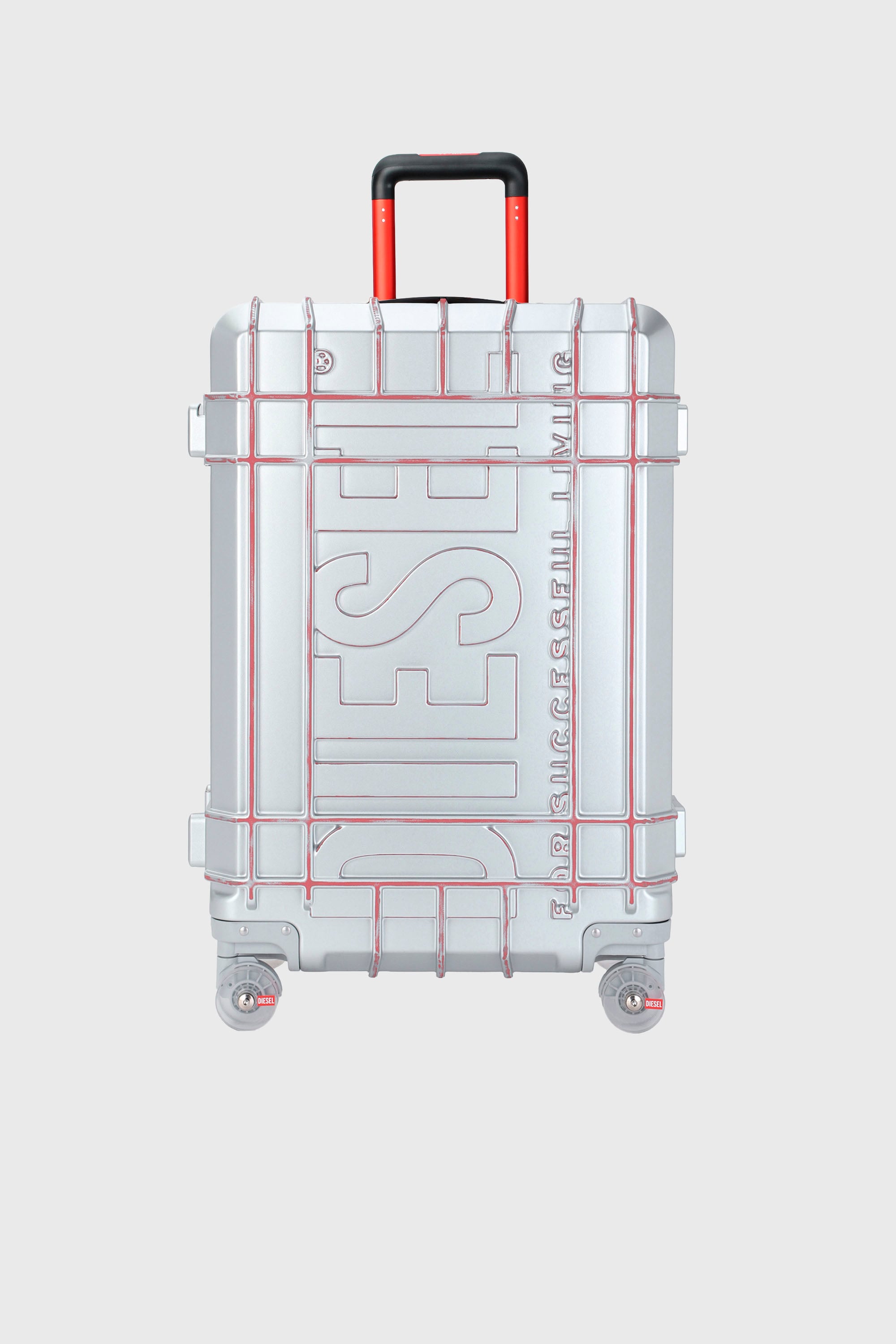 Diesel - DIESEL PC STRONG IMAGE TROLLEY- DSL003, Unisex Robuster Koffer Gr&ouml;&szlig;e L in Silber - 1