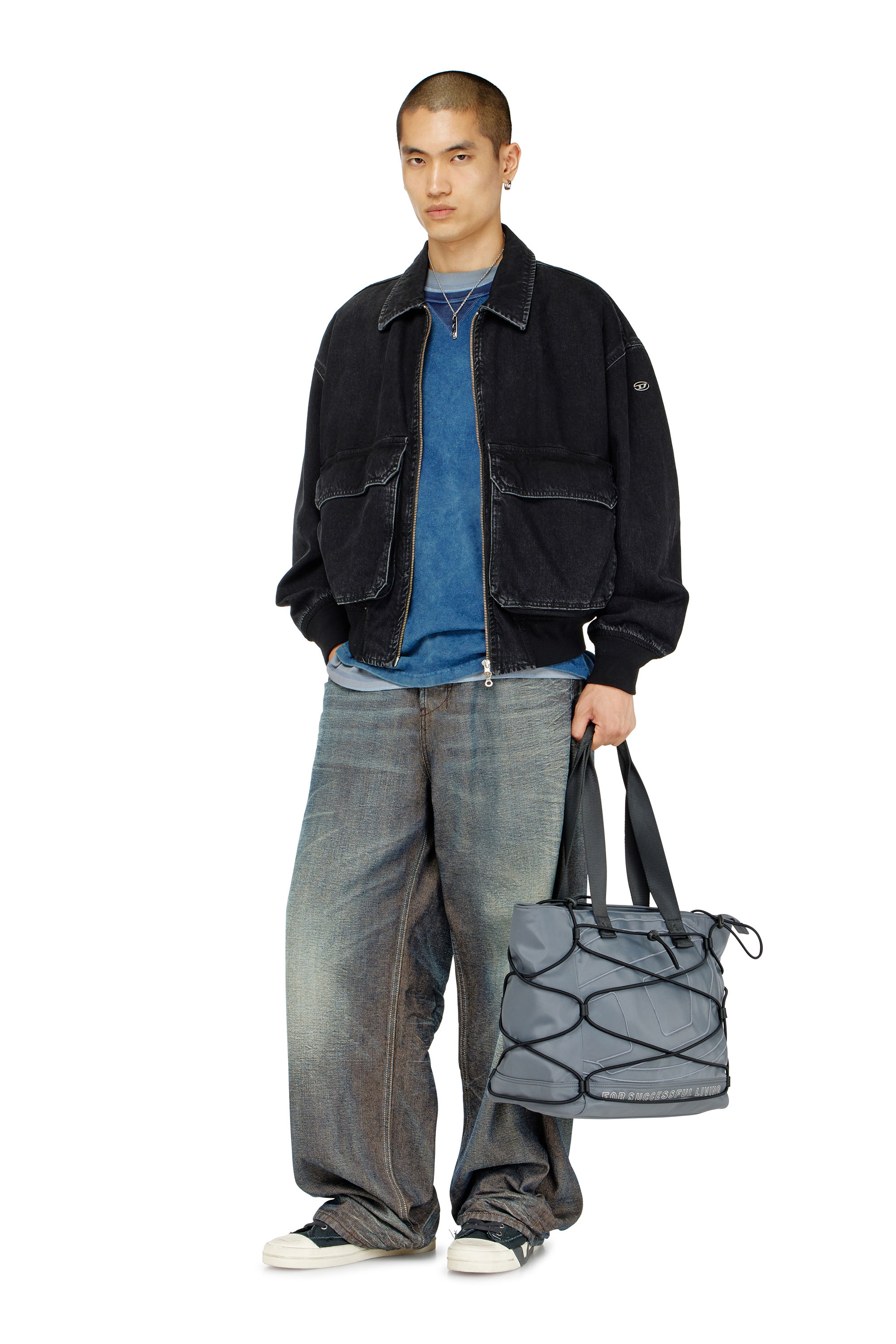 Diesel - D-KURZ, Unisex Jacke aus Denim in Schwarz - 2