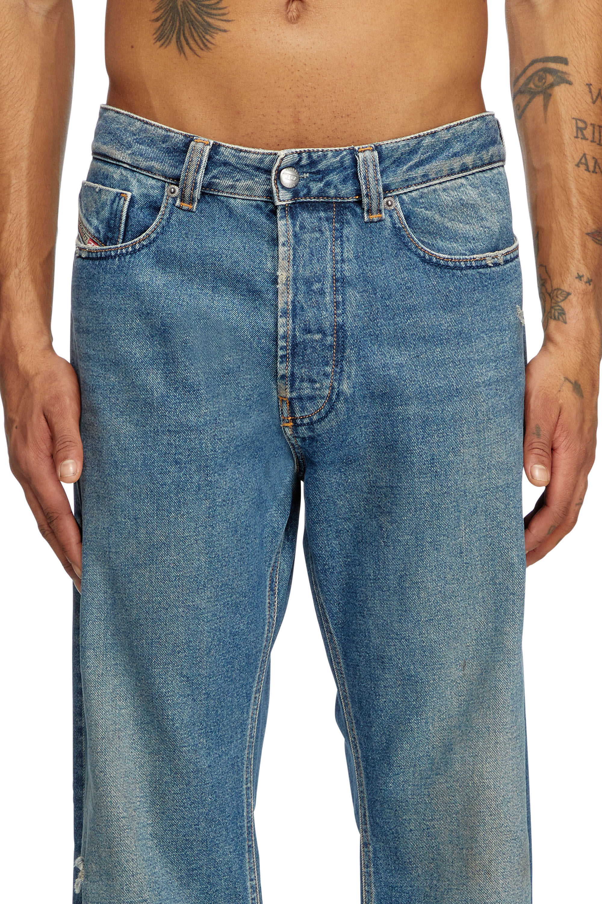 Diesel - Man's Relaxed Jeans 1980 D-Eeper 09J79, Medium blue - 5