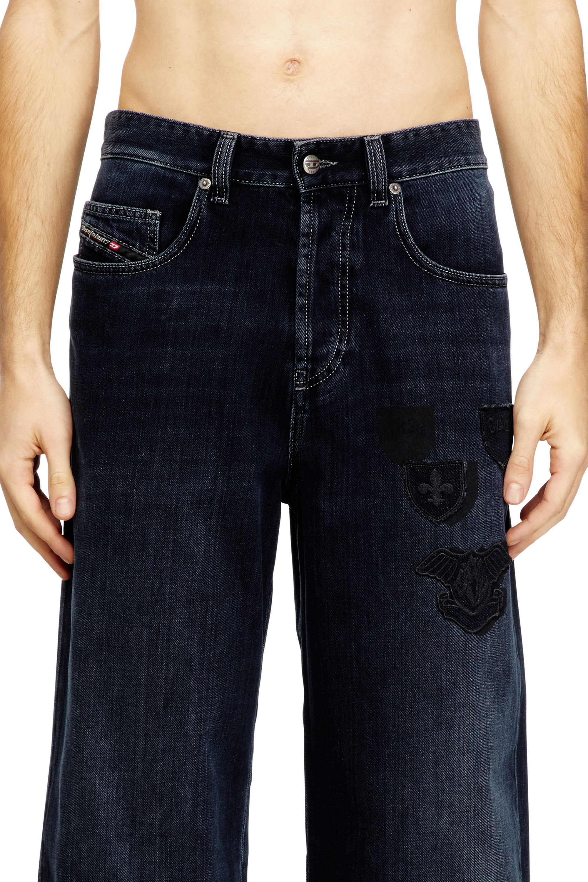 Diesel - Herren Relaxed Jeans 2001 D-Macro 09Q19, Dunkelblau - 4