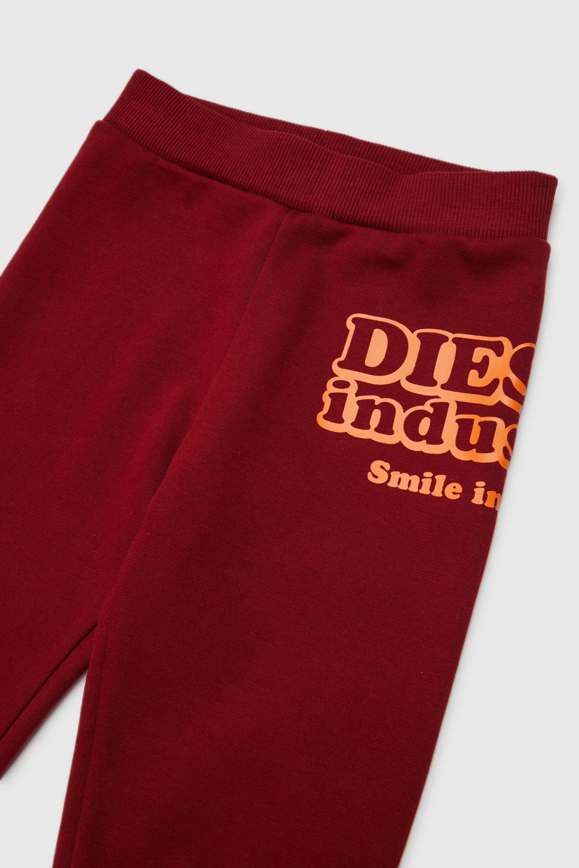 Diesel - PLODIMIB, Herren Sweatpants aus Baumwolle mit Diesel Industry Print in Rot - 3