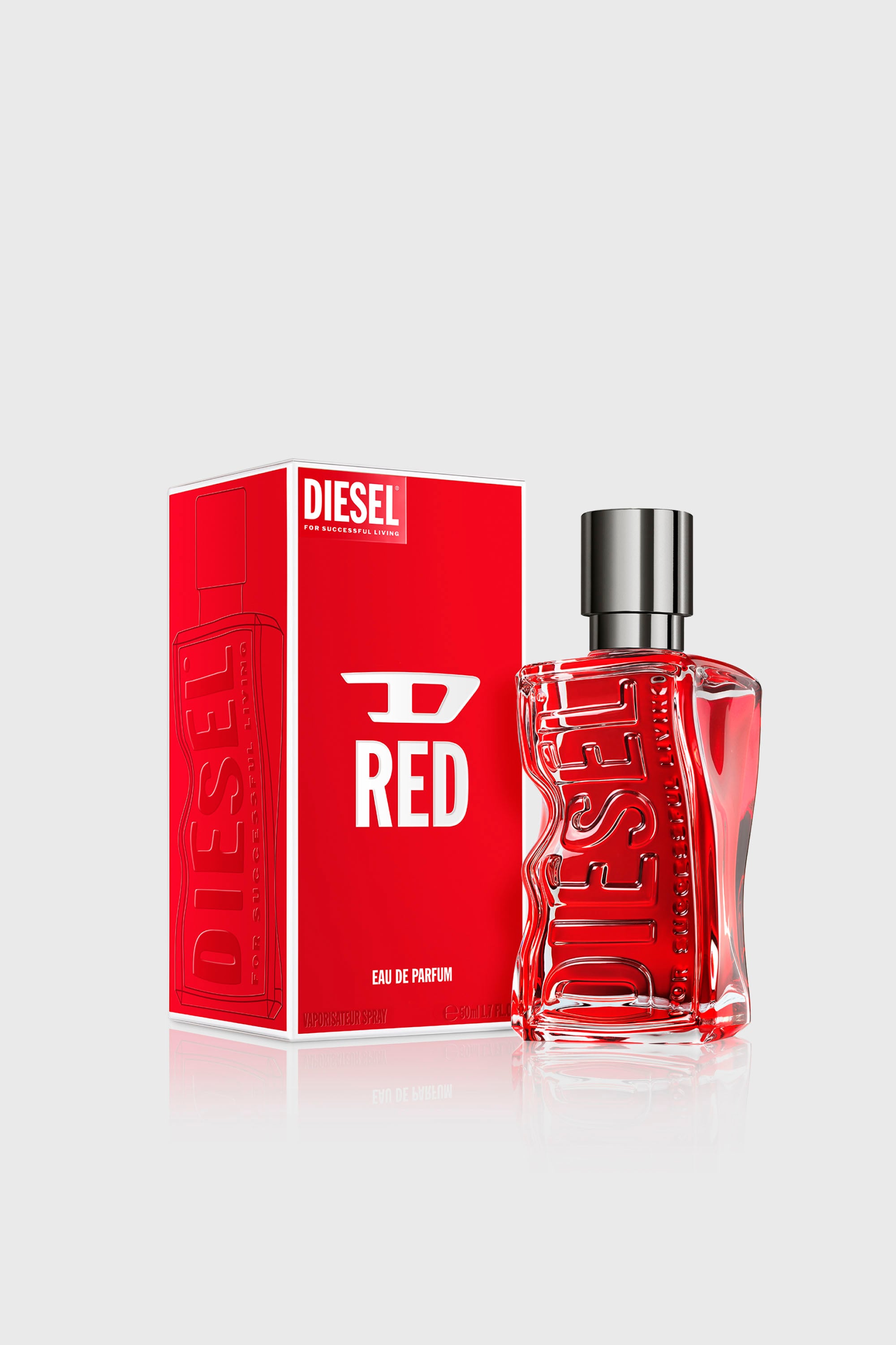 Diesel - D RED 50 ML, Man's D RED 50ml, 1.7 FL.OZ., Eau de Parfum in Red - 2