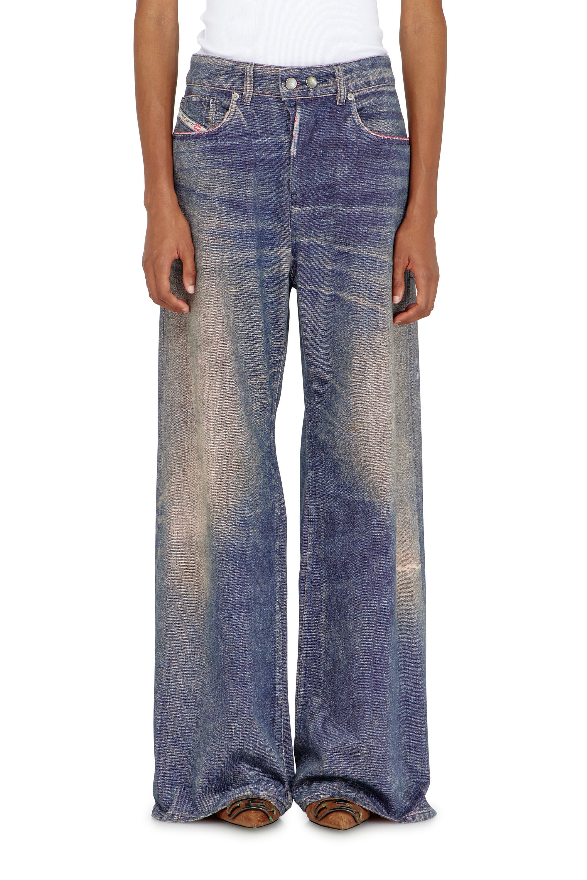 Diesel - Damen Relaxed Jeans 1996 D-Sire 09P95, Dunkelblau - 4