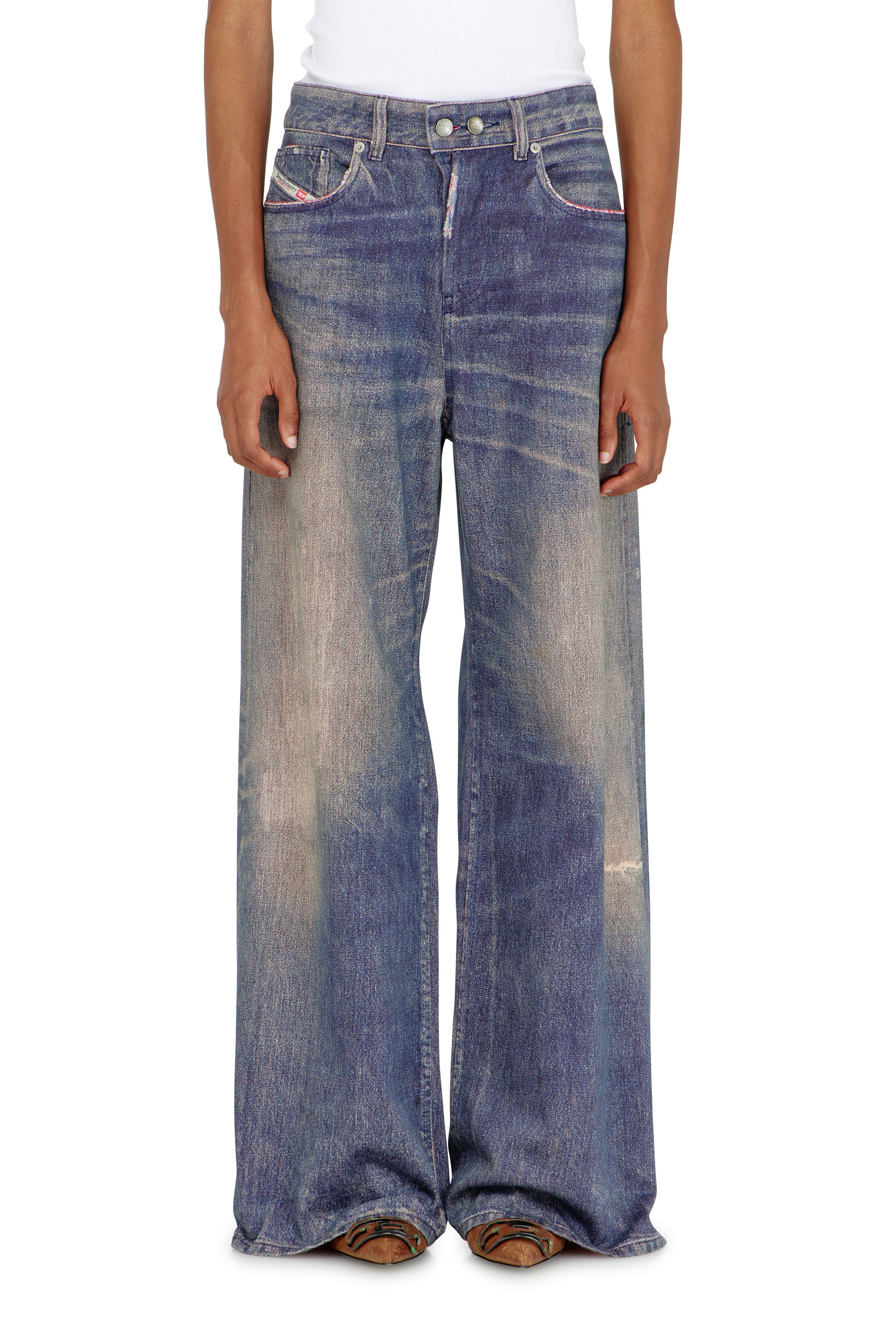 Diesel - Damen Relaxed Jeans 1996 D-Sire 09P95, Dunkelblau - 4