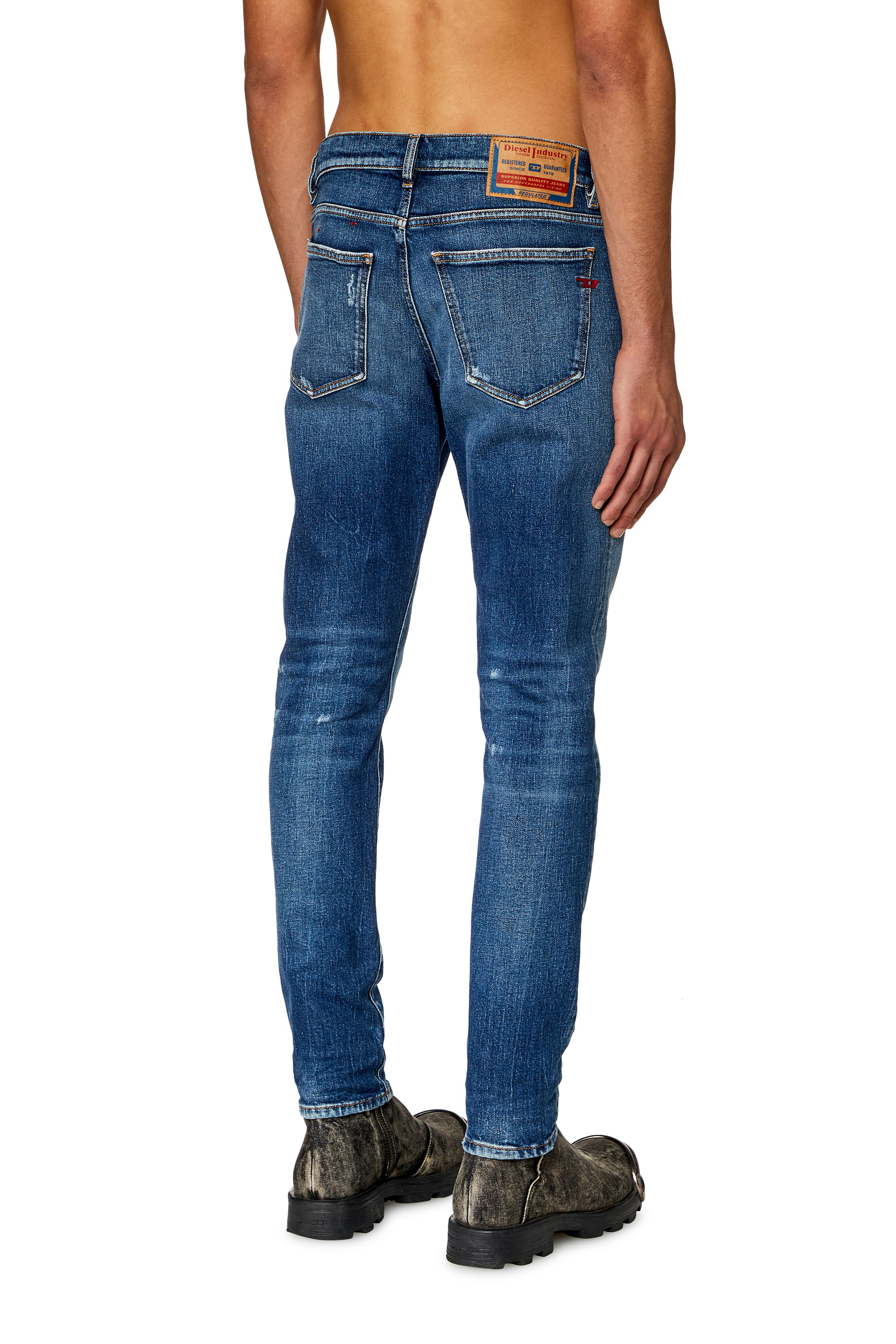 Diesel - Slim Jeans 2019 D-Strukt 007T3, Mittelblau - Image 4