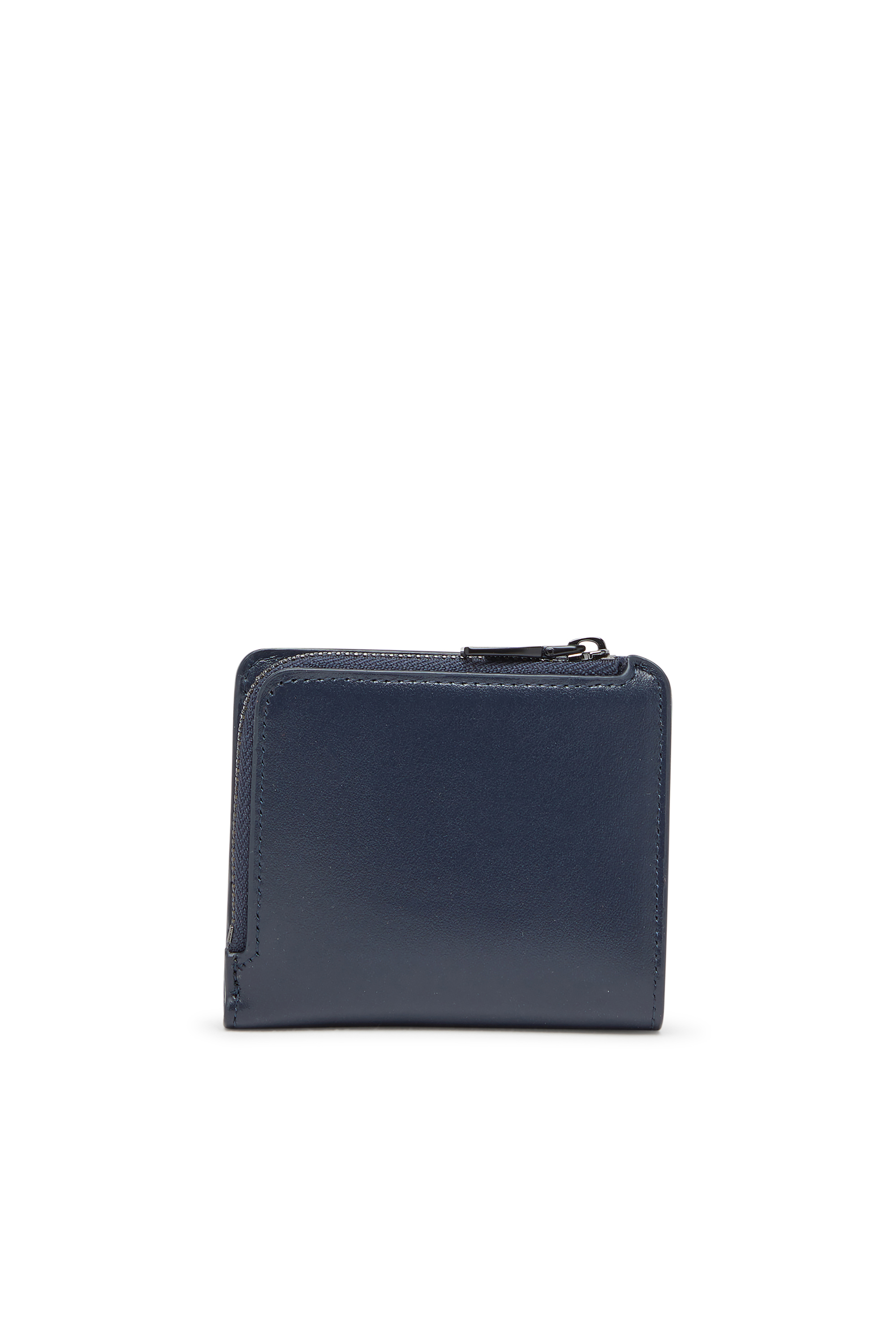 Diesel - HOLI -D BI FOLD ZIP L, Herren Reißverschluss-Kartenetui aus Leder in Blau - 2