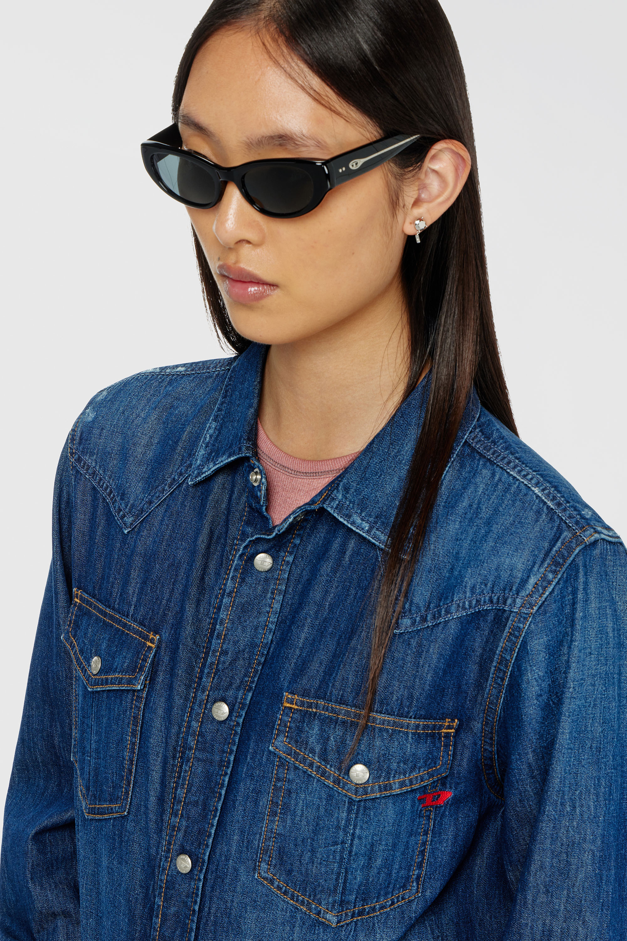 Diesel - 0DL2010U, Unisex Cateye-Sonnenbrillen in Schwarz - 4