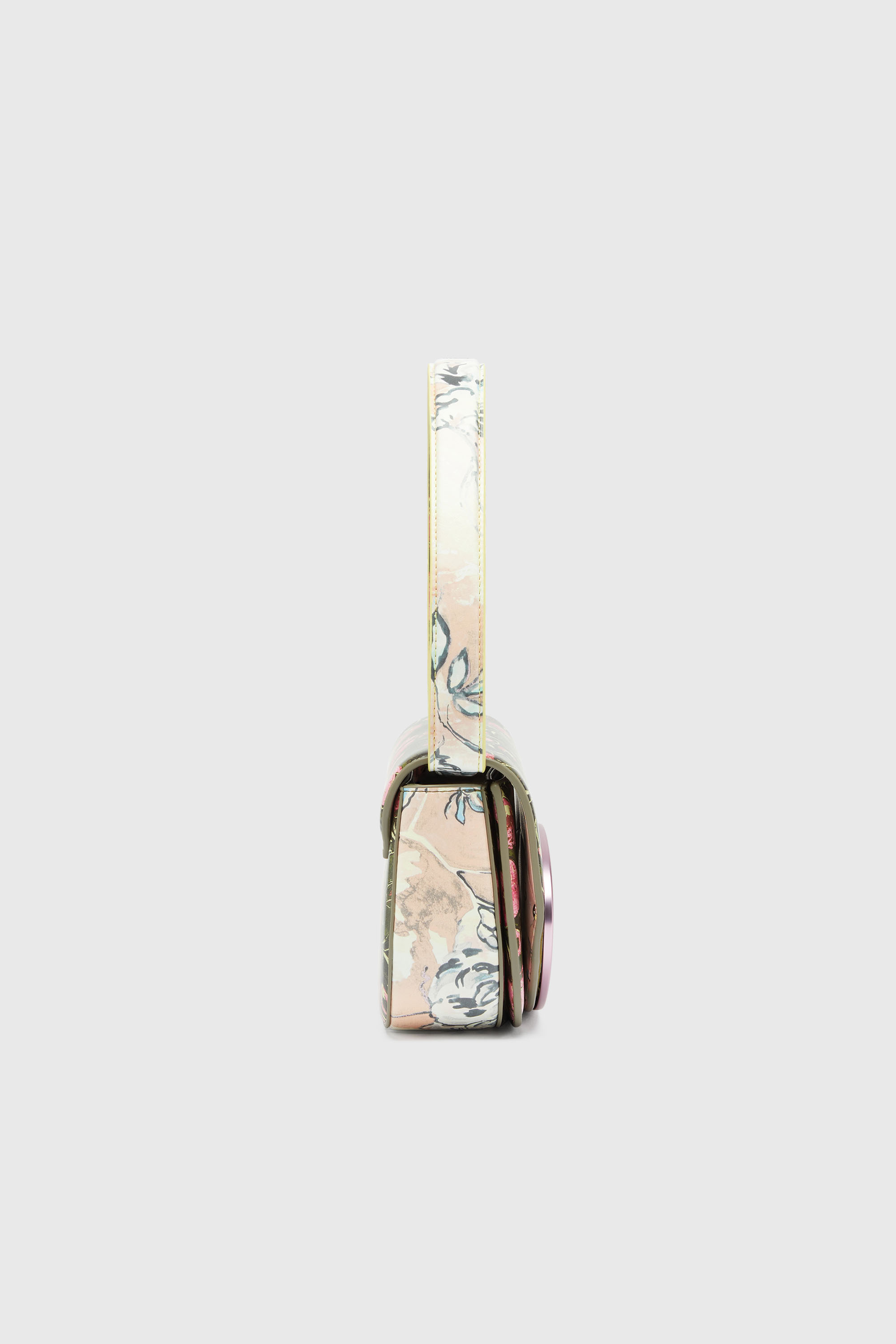 Diesel - 1DR, Woman's 1DR-Iconic shoulder bag with floral print in Multicolor - 4