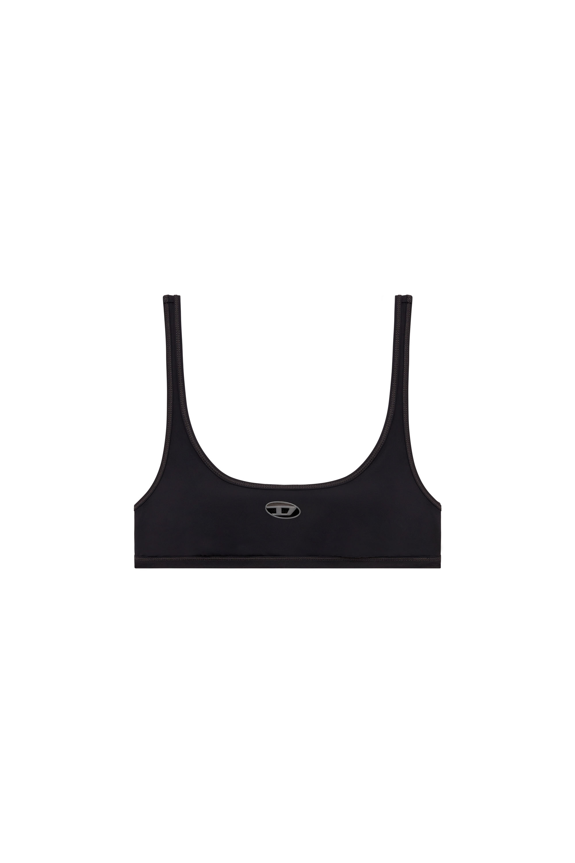 Diesel - CHELSEA-UTLT, Damen Sport-BH mit Cutout-Logo in Schwarz - 4