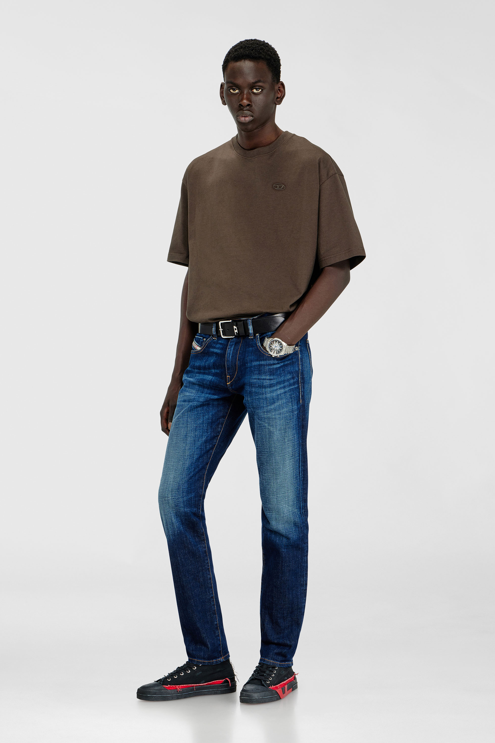 Diesel - Herren Slim Jeans 2019 D-Strukt 09L61, Mittelblau - 1
