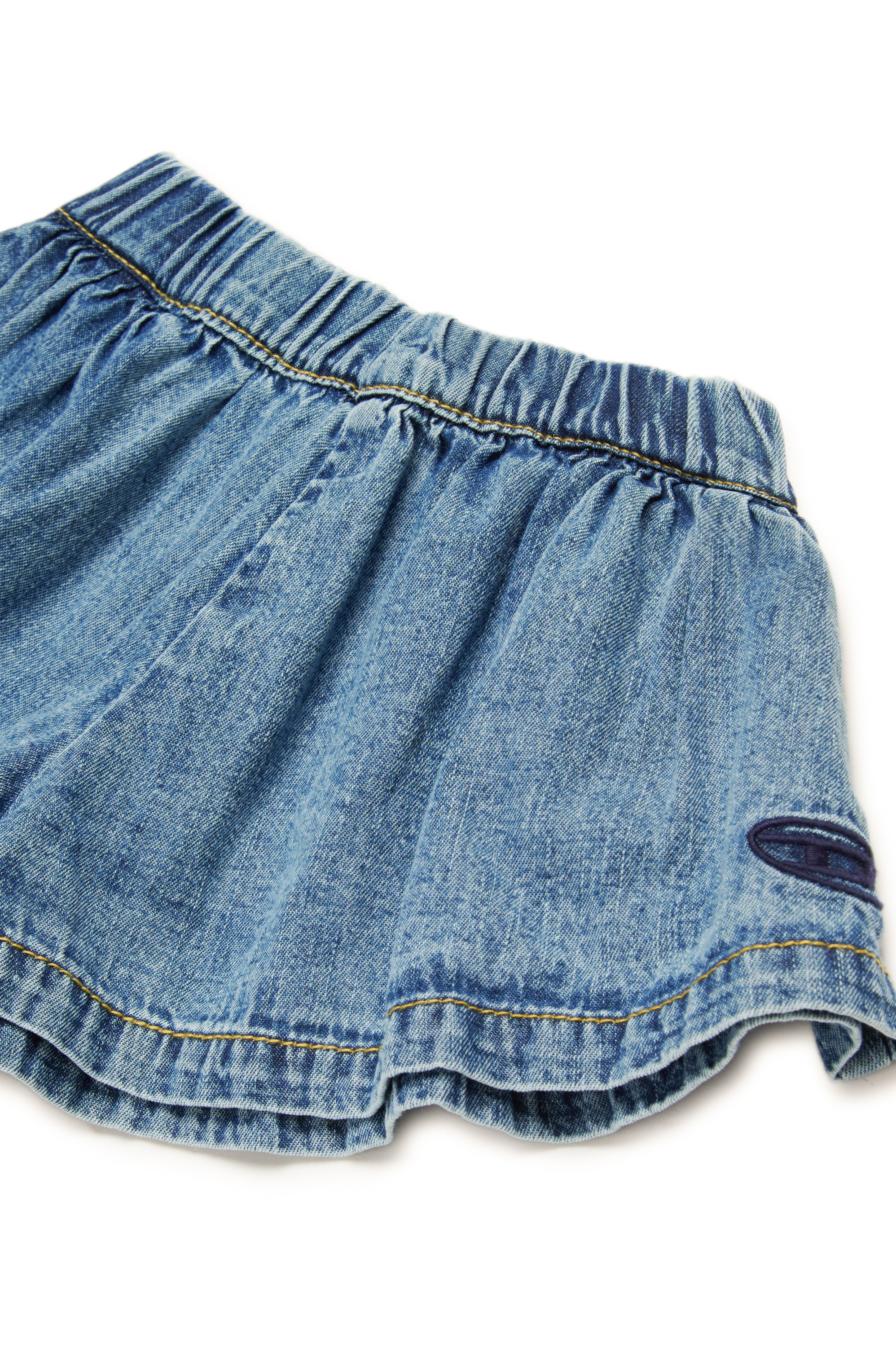 Diesel - PIXIB, Damen Shorts aus Denim mit Oval D-Stickerei in Mittelblau - 3