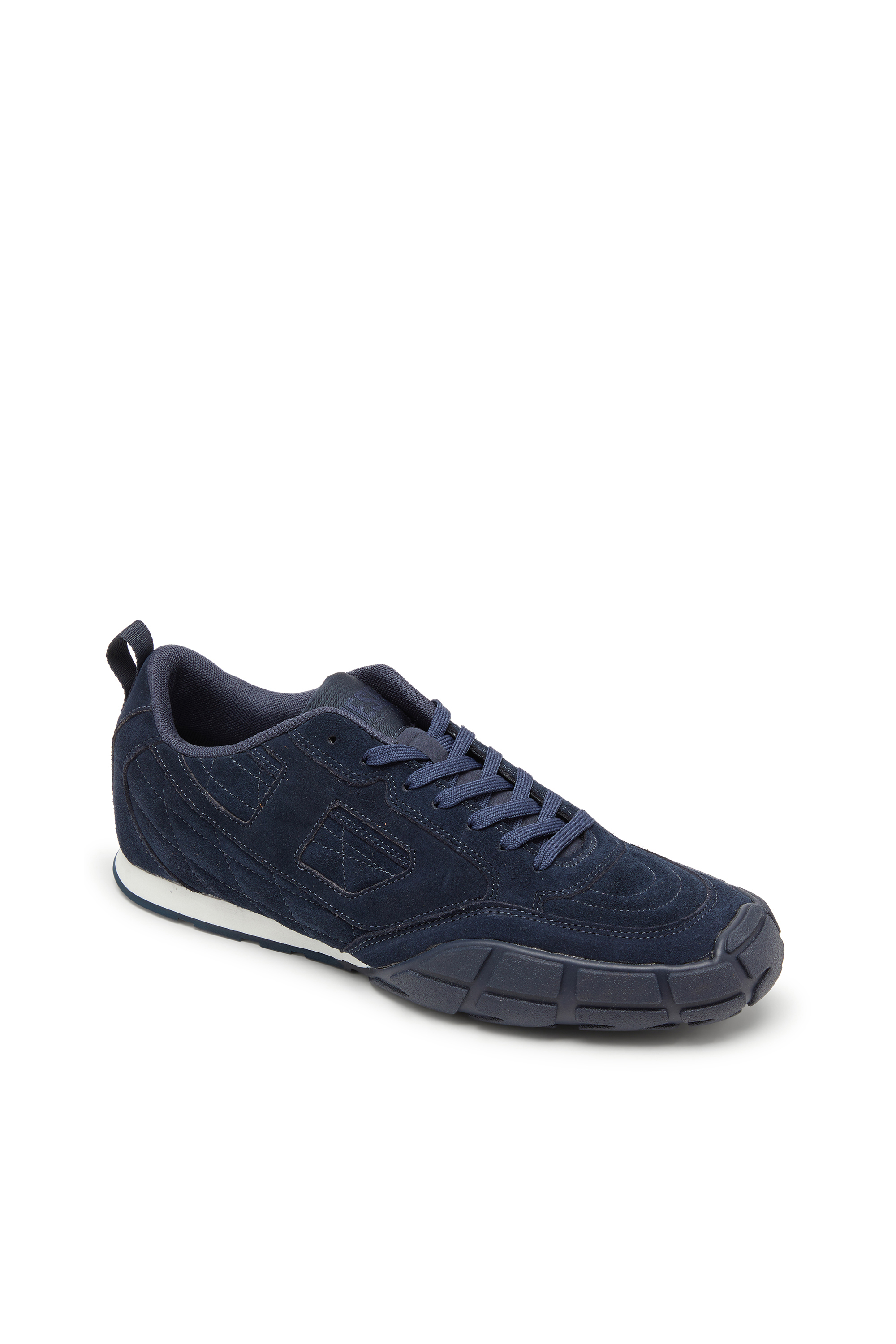 Diesel - S-PAGODHA LOW, Herren S-Pagodha-Gesteppte Wildleder-Sneaker in Dunkelblau - 6