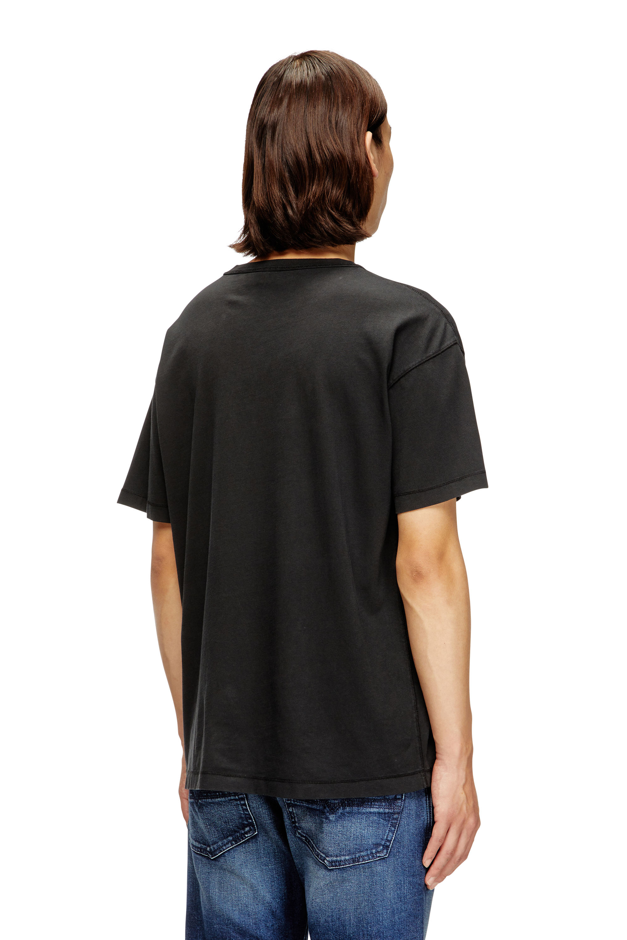 Diesel - T-NORM-IOD, Herren Light cotton T-shirt with metallic Oval D logo in Schwarz - 4