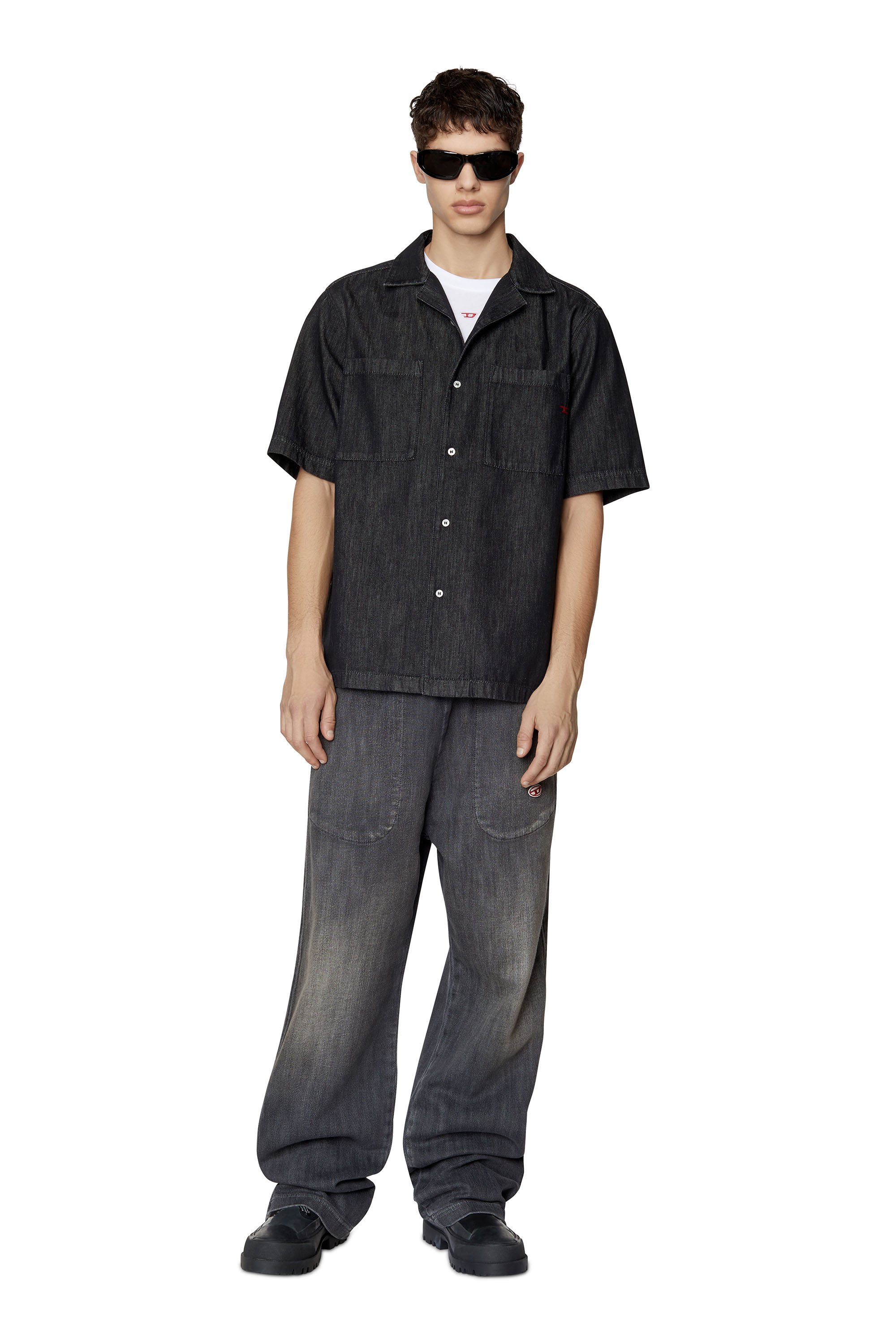 Diesel - D-PAROSHORT, Schwarz/Dunkelgrau - Image 2