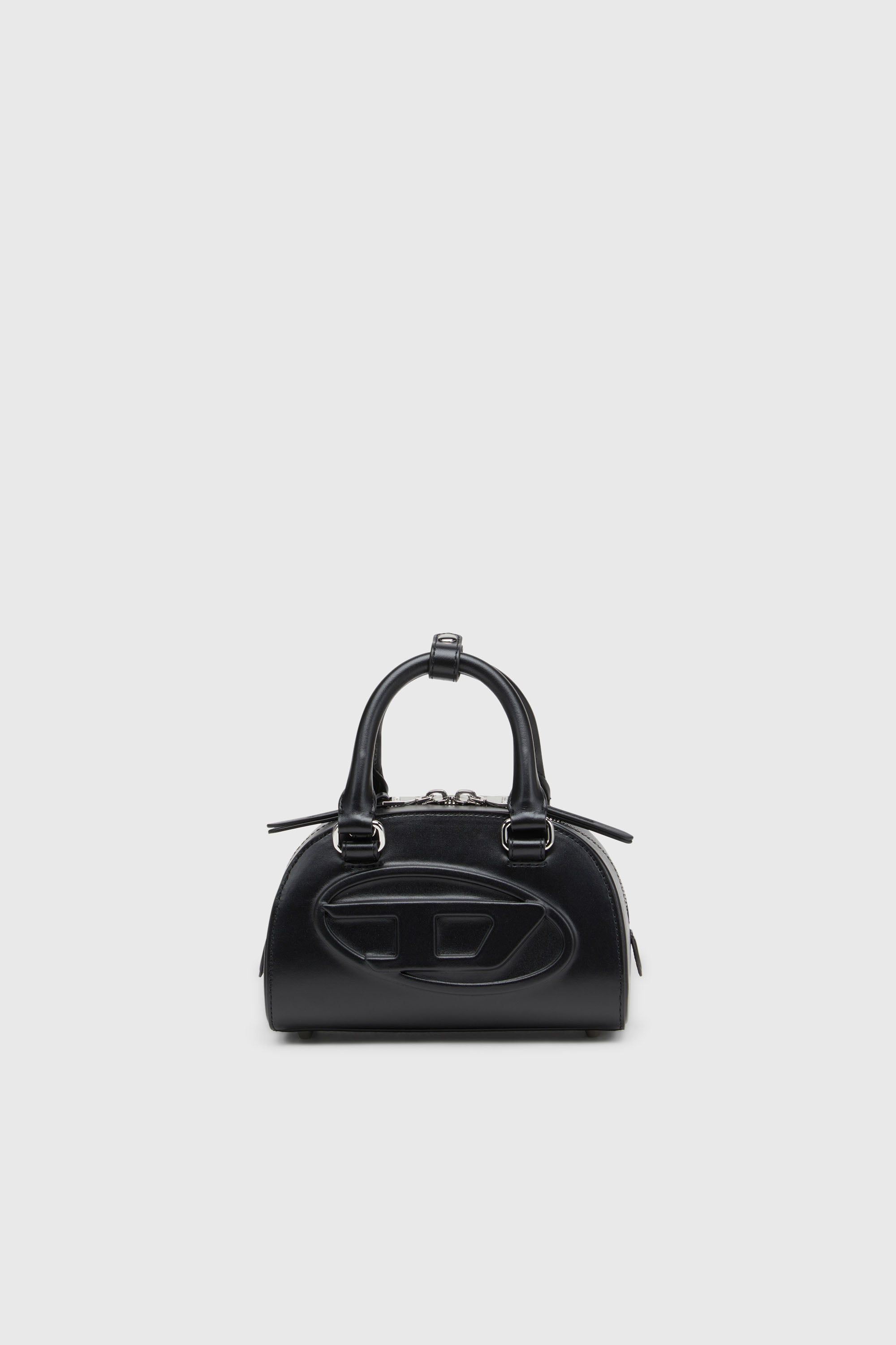 Diesel - 1DR DOME CROSSBODY, Damen 1DR Dome - Mini Bowling Tasche aus Leder in Schwarz - 1