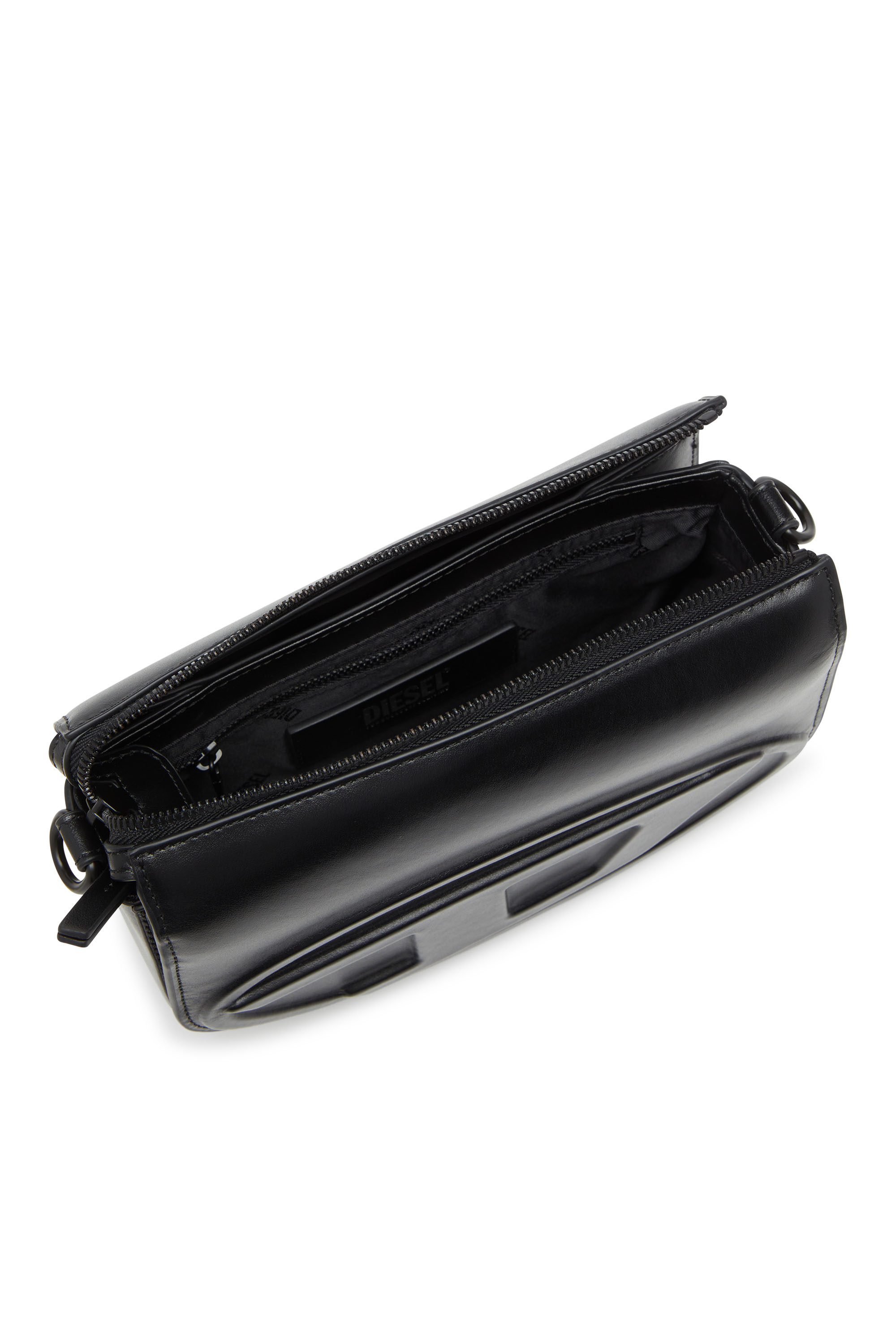 Diesel - 1DR CAMERA BAG, Unisex 1DR-Camera Bag aus hochwertigem Leder in Schwarz - 3