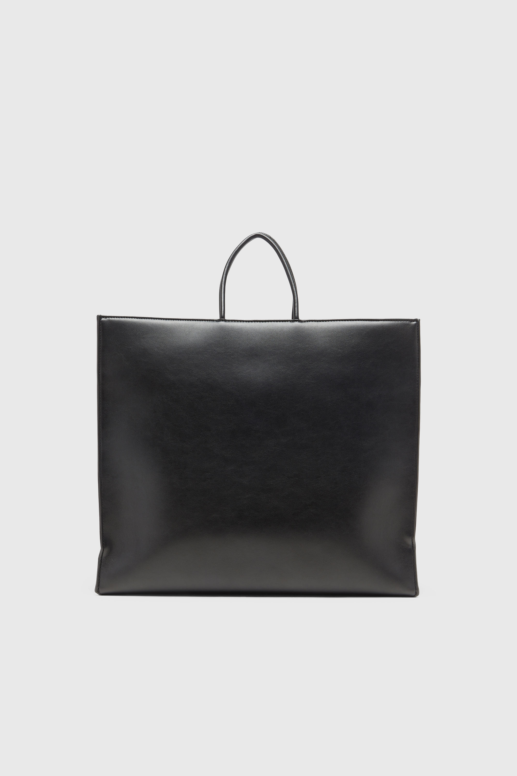 Diesel - DSL 3D SHOPPER EW X, Unisex Dsl 3D-Einkaufstasche aus weichem PU mit gepr&auml;gtem Logo in Schwarz - 2