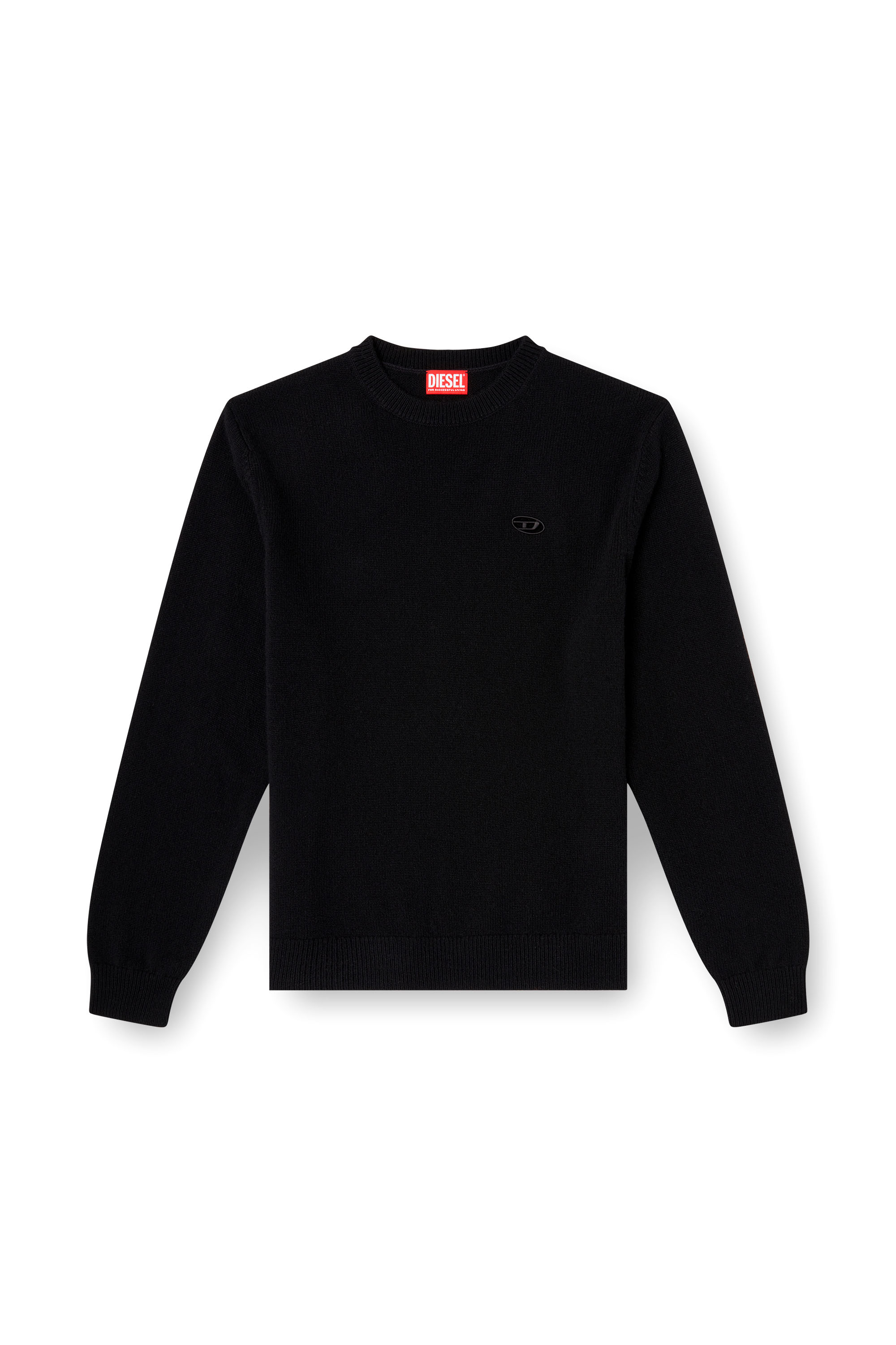 Diesel - K-ARGOL, Herren Pullover aus Wolle und Kaschmir in Schwarz - 3
