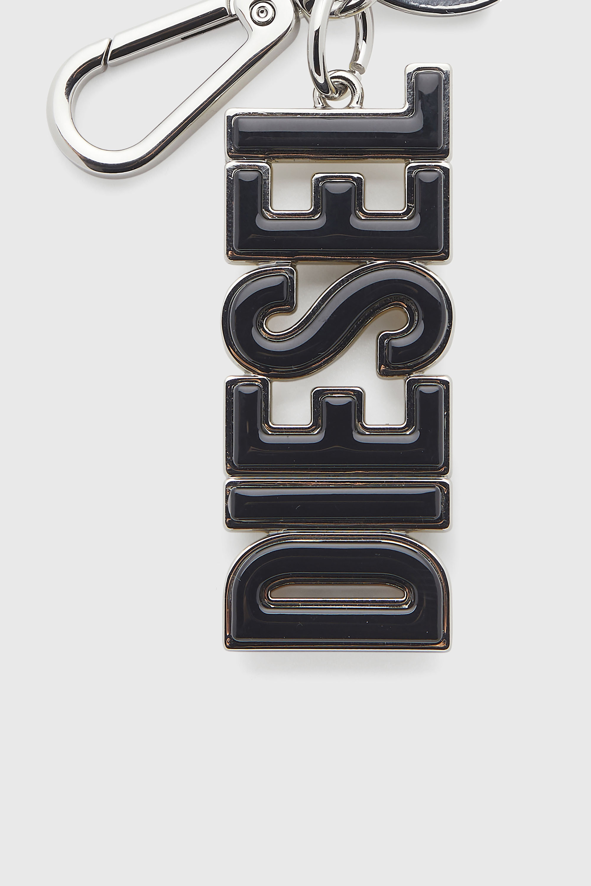 Diesel - DSL 3D KEY RING, Herren DIESEL-Schl&uuml;sselring aus Metall und Harz in Schwarz/Gelb - 3
