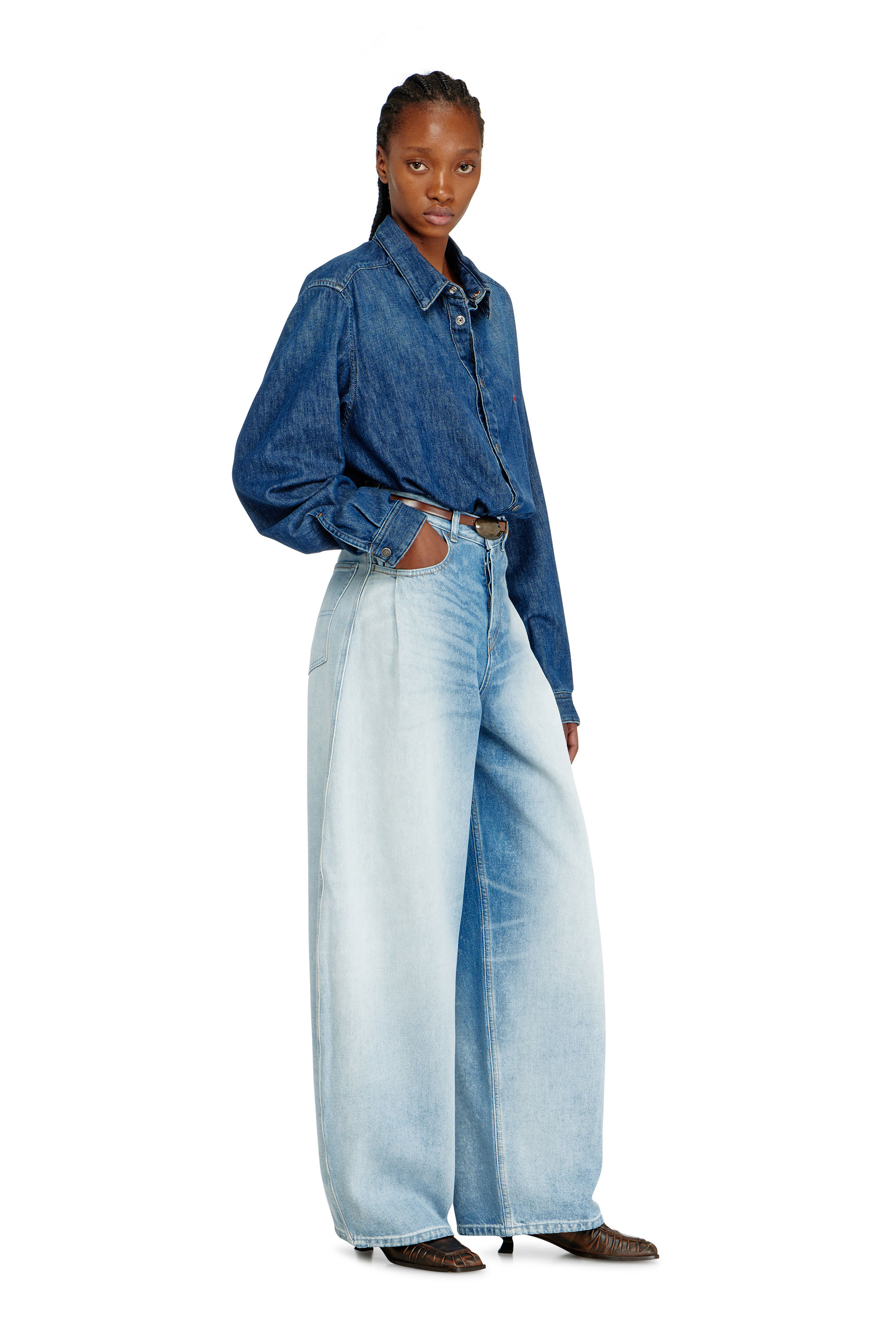 Diesel - Damen Relaxed Jeans 1987 D-Khelz 007EE, Hellblau - 2