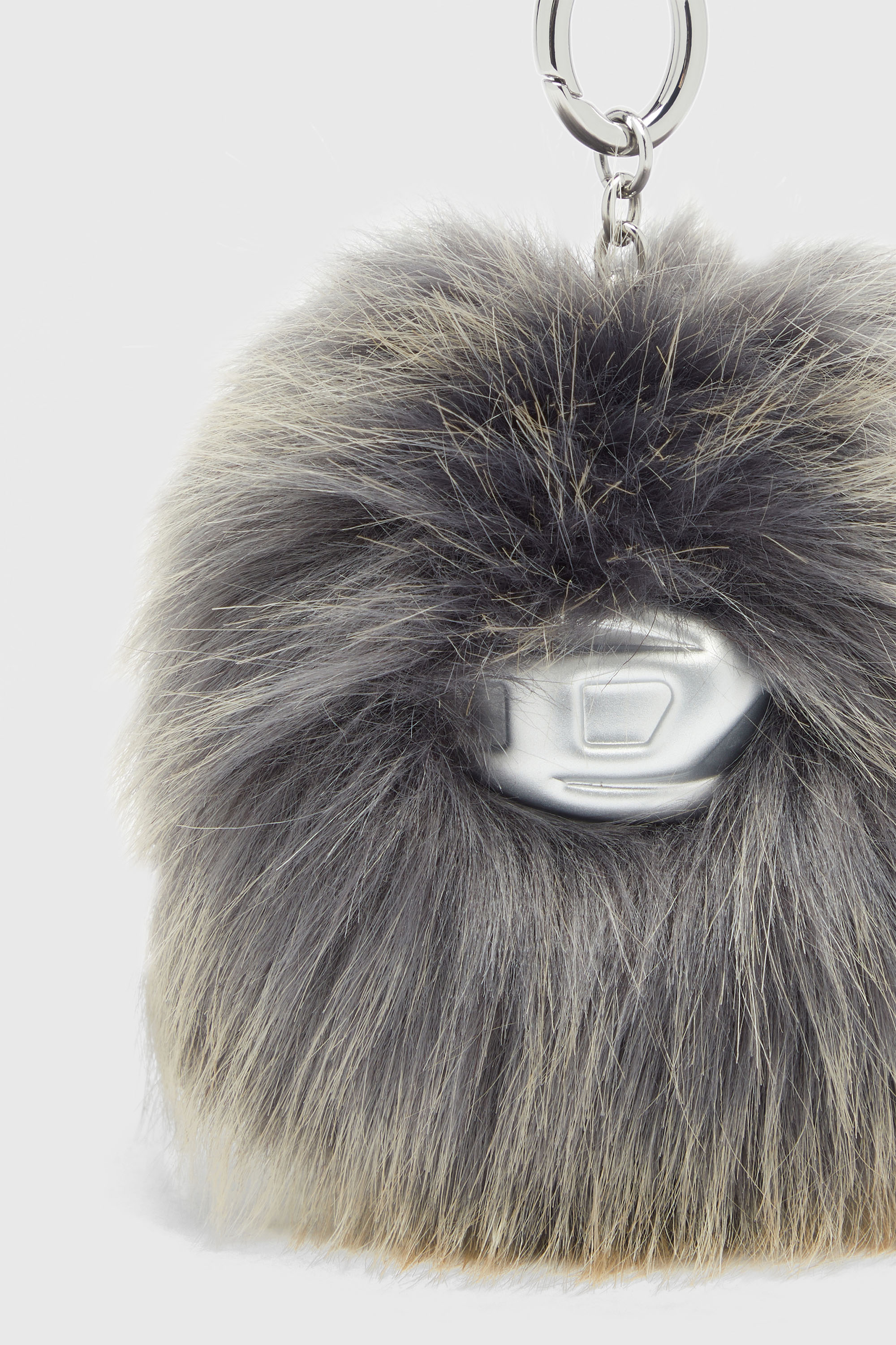 Diesel - MONSTER, Unisex Flauschiger Anh&auml;nger mit Pendant in Grau - 2