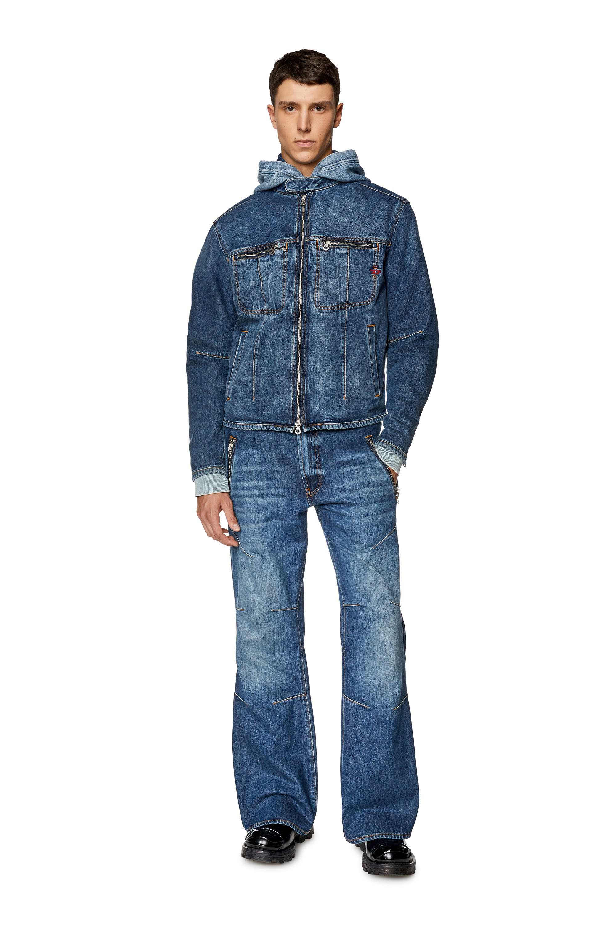 Diesel - Straight Jeans D-Ismis 0HJAW, Dunkelblau - Image 4