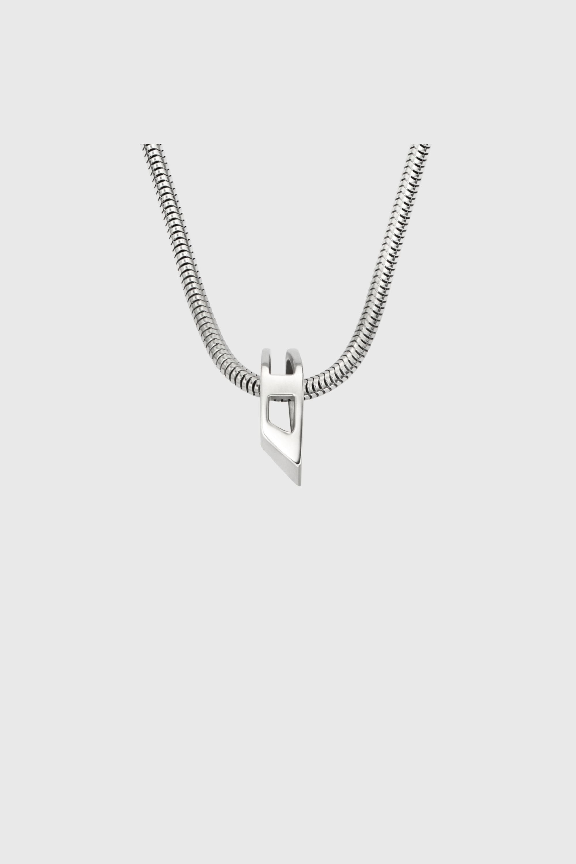 Diesel - DX167240 JEWELLERY, Unisex Halskette aus Edelstahlgliederkette in Silber - 2
