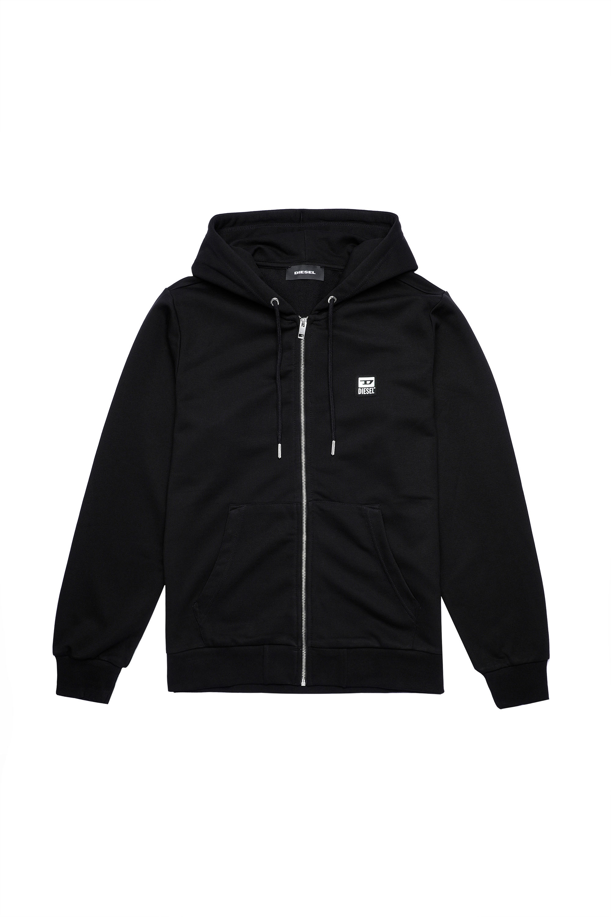 S-GIRK-HOOD-ZIP-K1, Schwarz - Sweatshirts