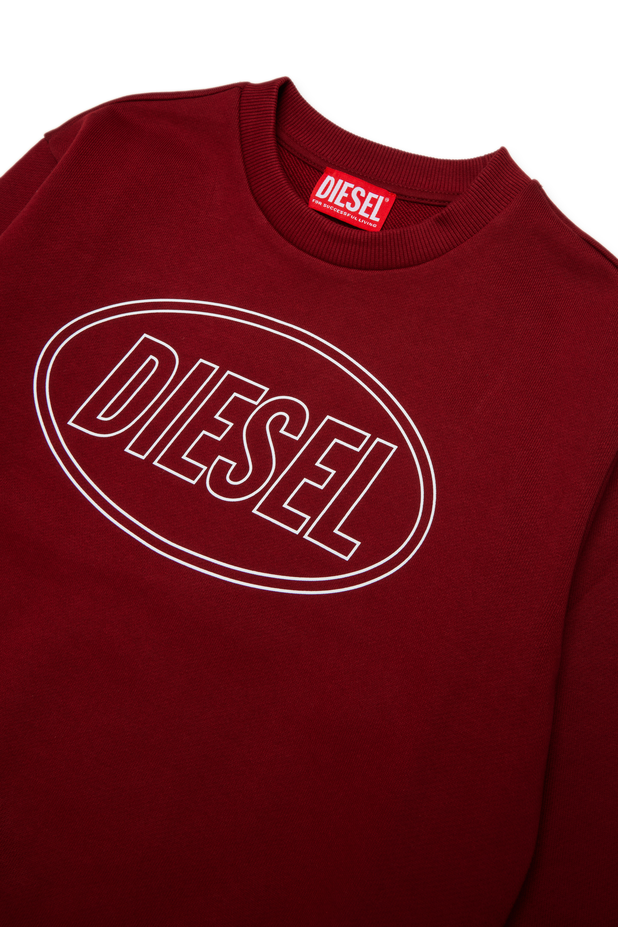 Diesel - SCIRCLE OVER, Herren Sweatshirt mit Logo-Print in Rot - 3