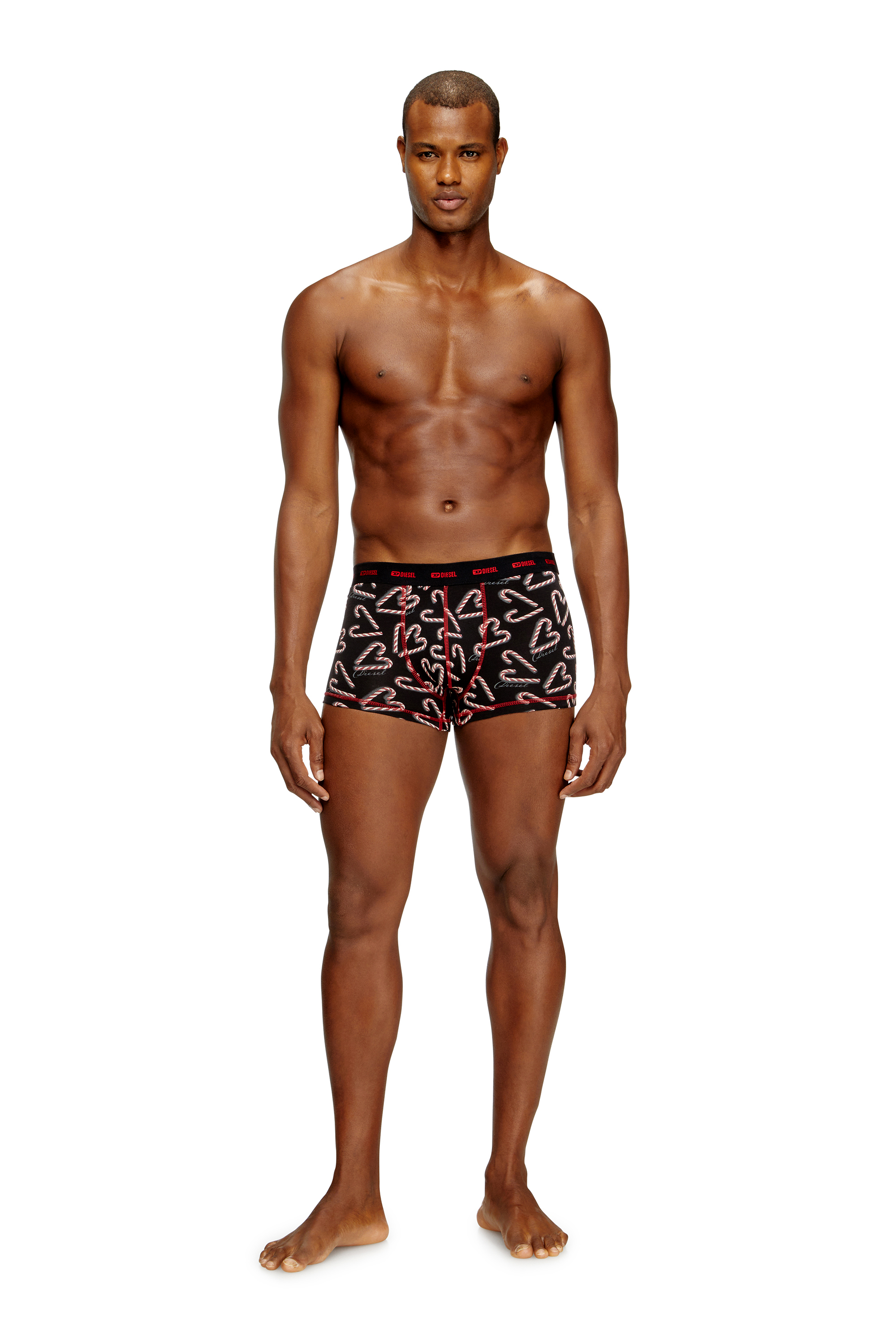 Diesel - DAMIEN-GFT-UTLT-3PACK, Herren Set aus drei Boxershorts aus Stretch-Baumwolle in Schwarz/Rot - 2