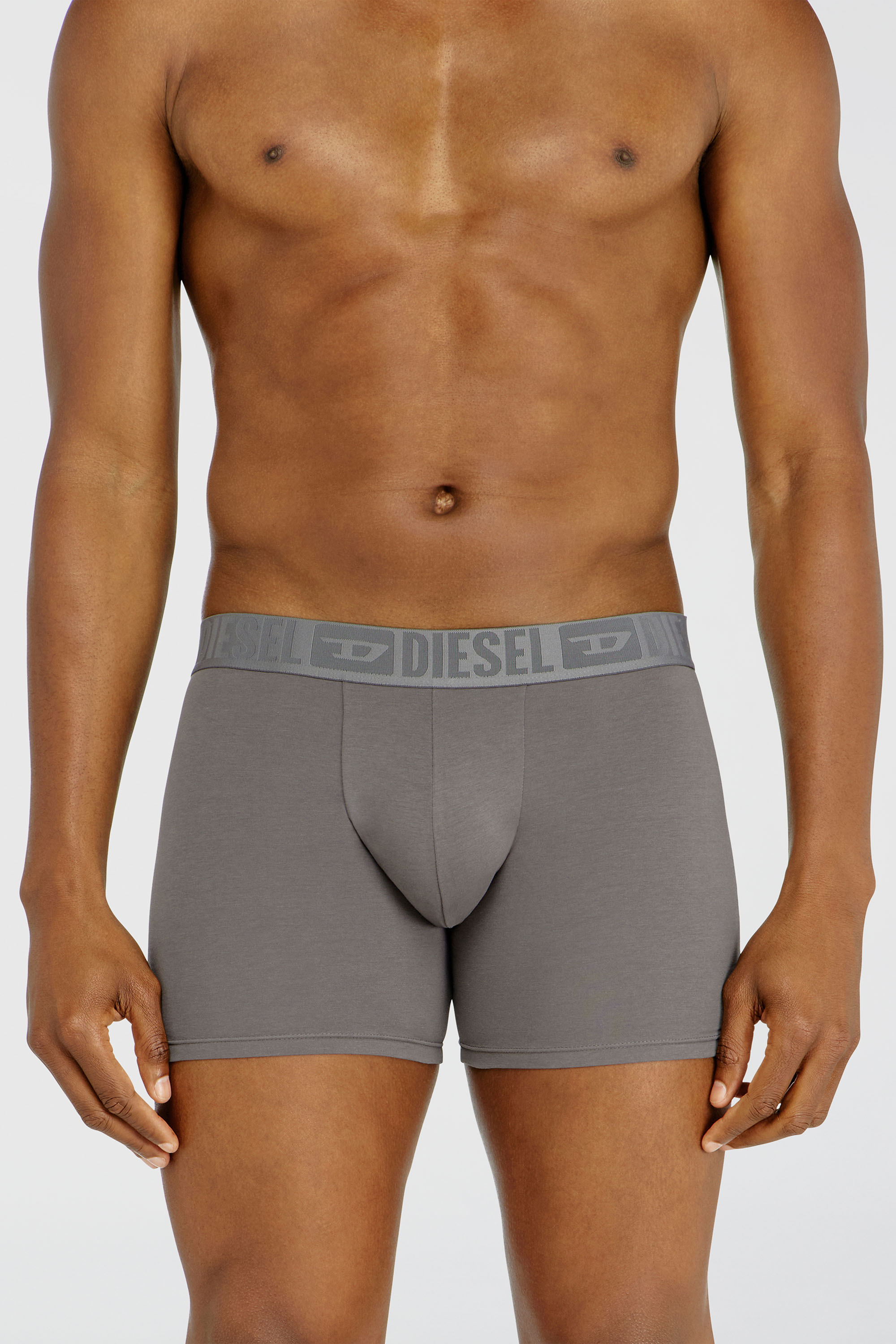 Diesel - SEBASTIAN-D-CORE-3PACK, Herren Boxer-Slips aus stretch-baumwolle im Dreierpack in Schwarz/Grau - 2