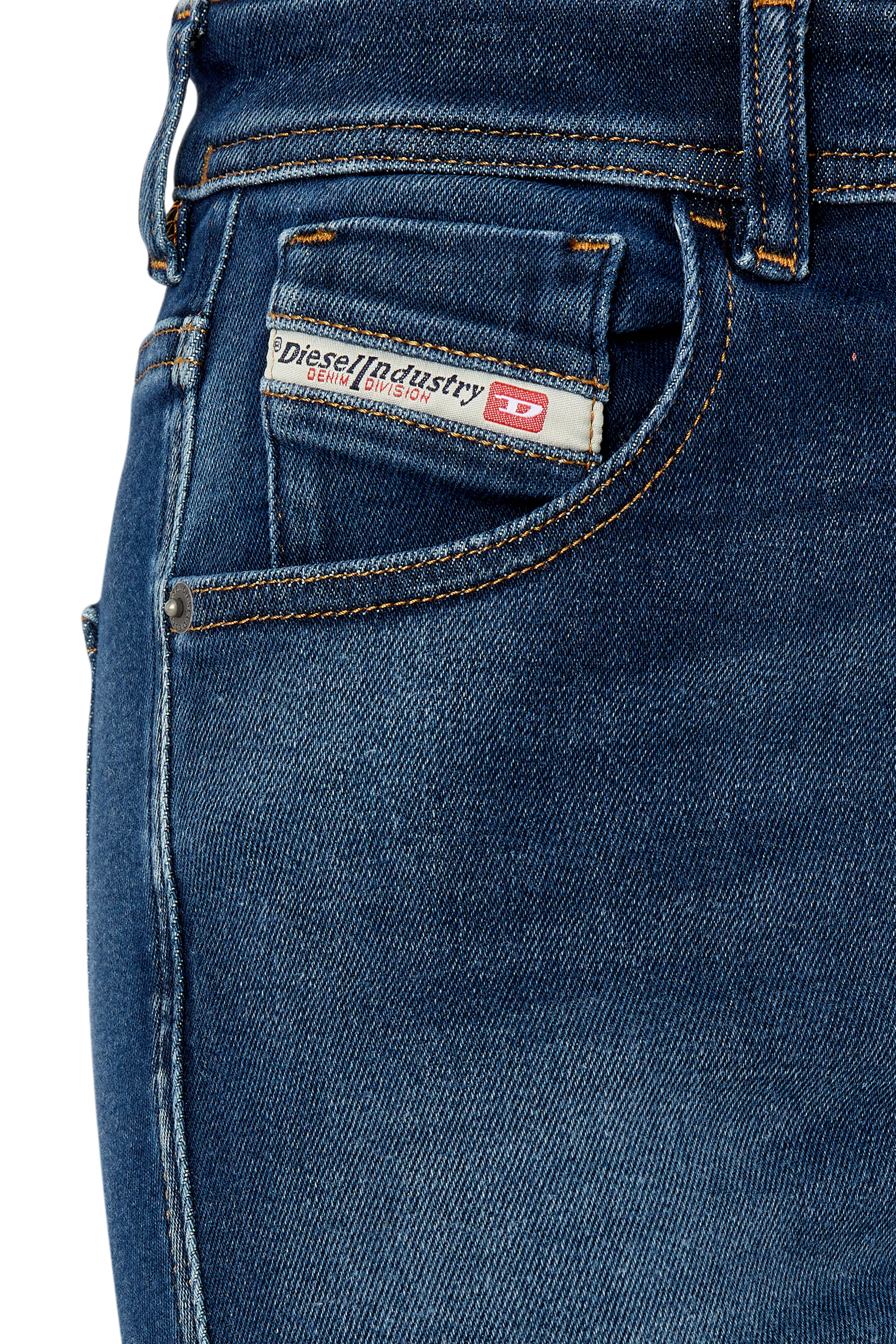 Diesel - 1984 Slandy-High 09E97 Super skinny Jeans, Dunkelblau - Image 3