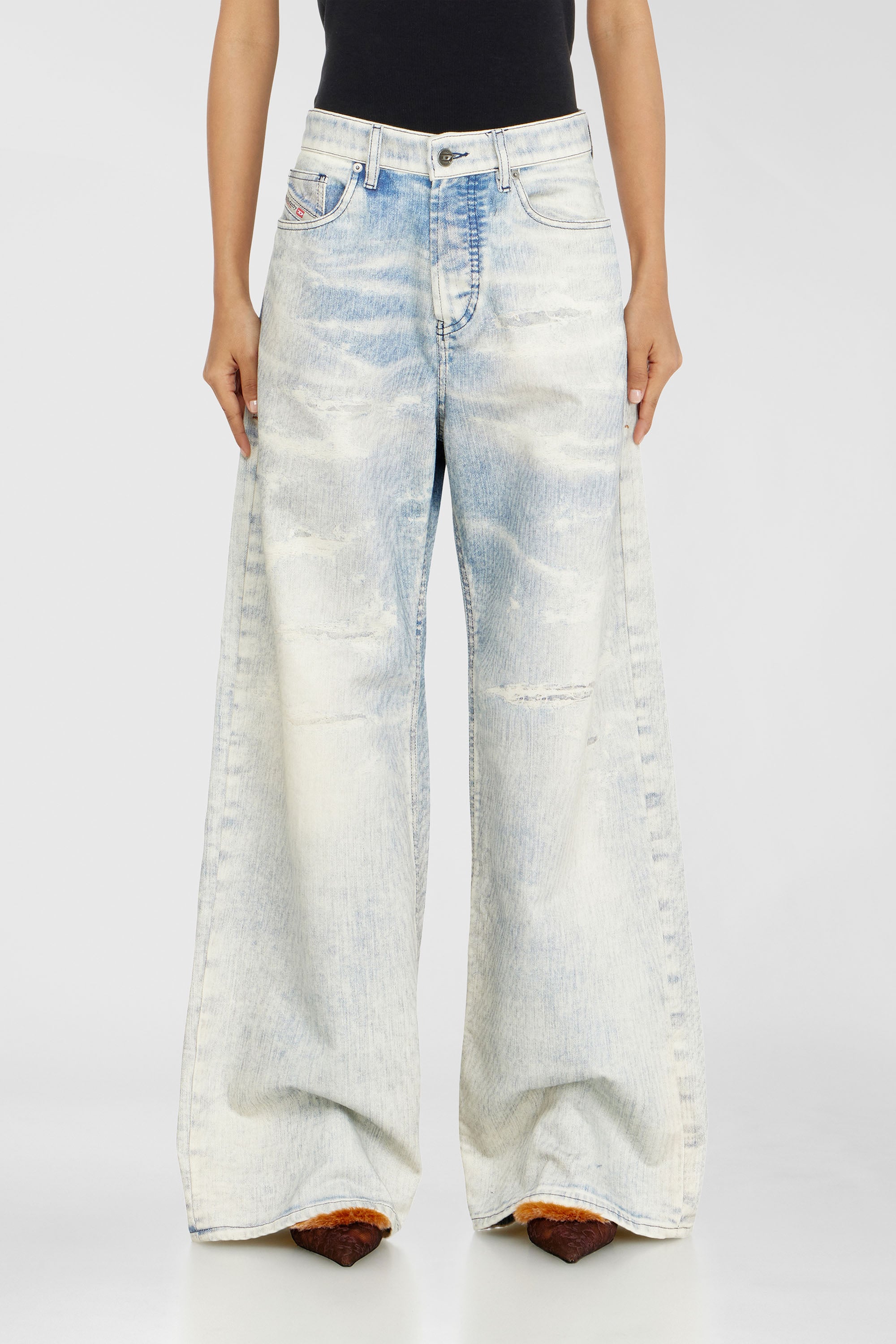 Diesel - Damen Relaxed Jeans 1996 D-Sire 09R69, Hellblau - 1
