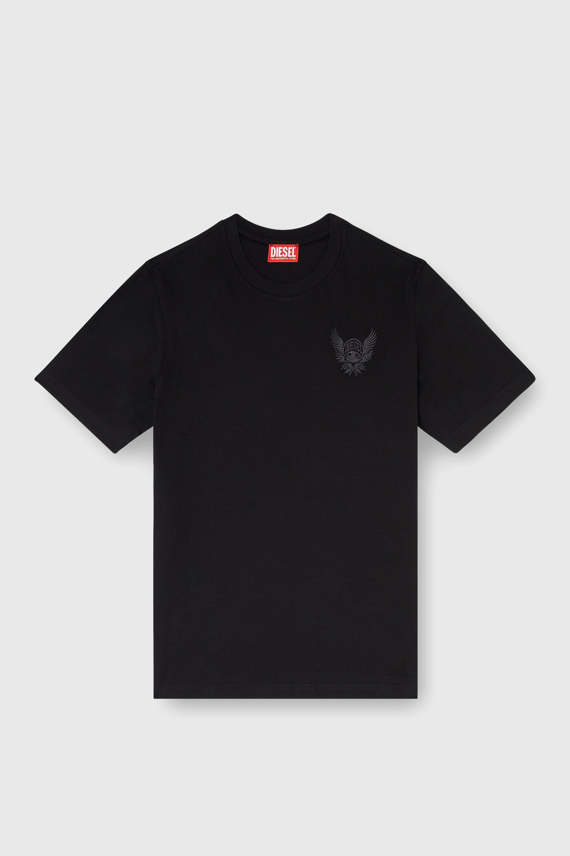 Diesel - T-ADJUST-AA8, Herren Baumwoll-T-Shirt mit Logo-Motiv auf der Brust in Schwarz - 2
