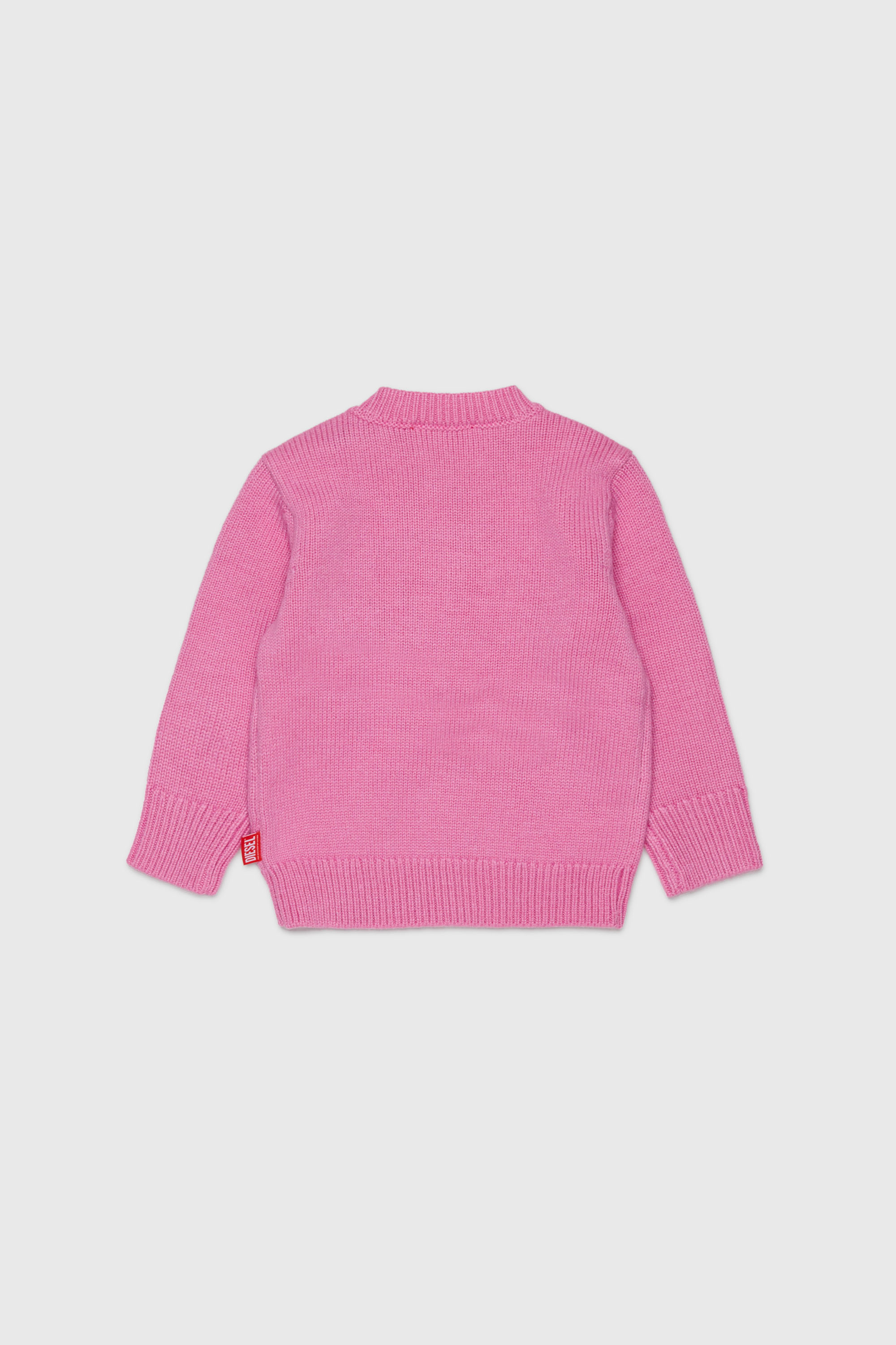 Diesel - KOMYB, Herren Pullover mit Kaschmiranteil und gro&szlig;em Oval D in Rosa - 2