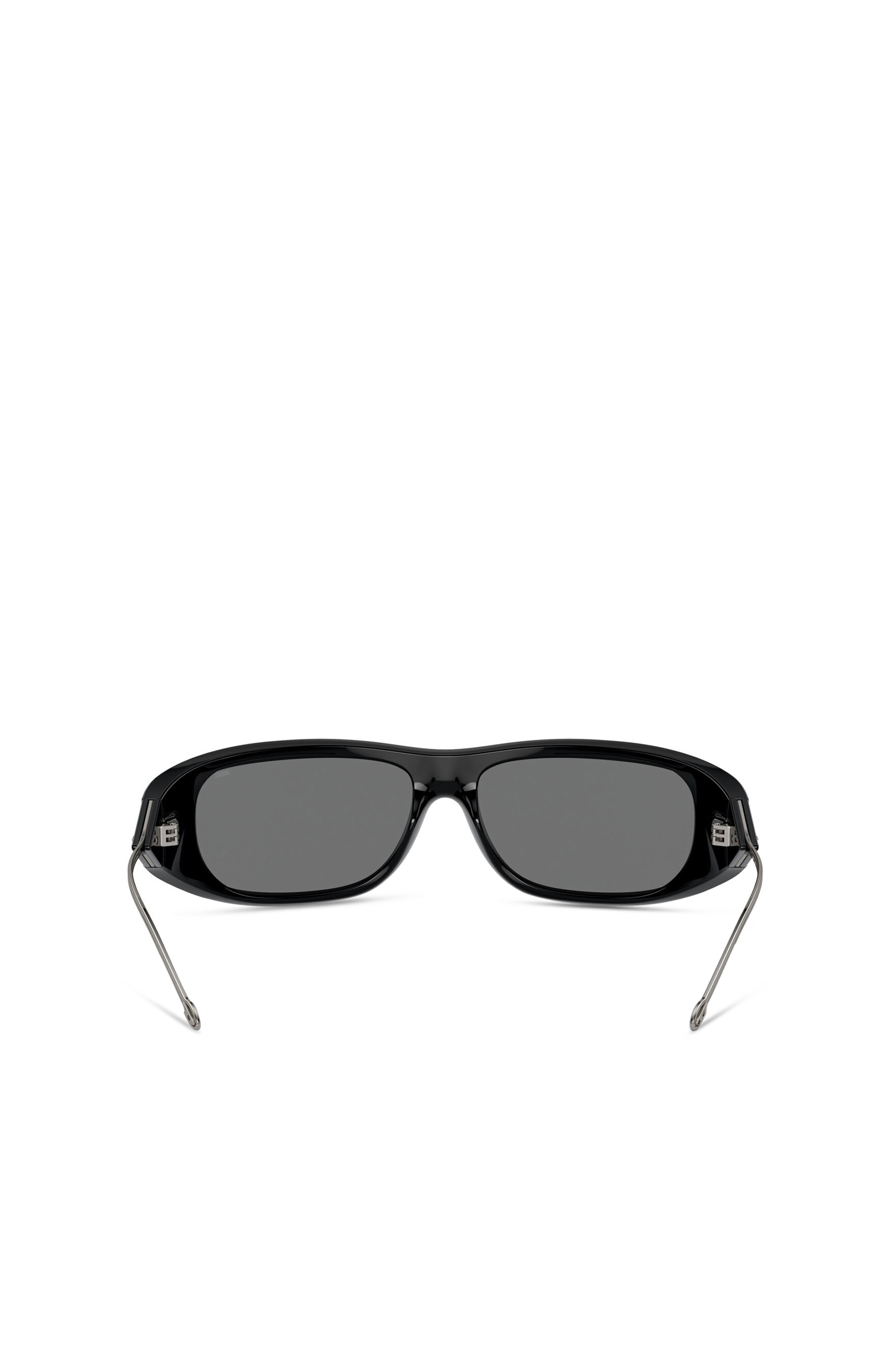 Diesel - 0DL3001 SIZE 61, Unisex Wraparound-Stil Brille in Schwarz/Flash mirror - 3